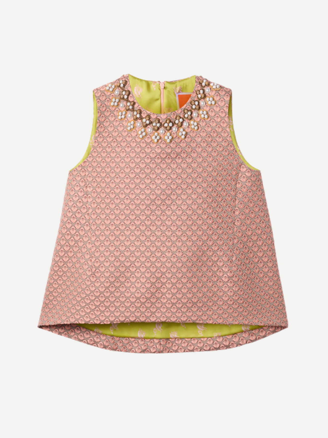 La DoubleJ-La Scala Top Embroidered - Pale Pink-Tops-Boboli-Vancouver-Canada