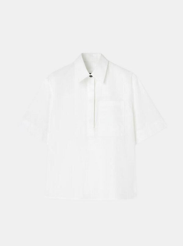 Jil Sander-Organic Cotton Shirt - Optic White-Shirts-S-Boboli-Vancouver-Canada
