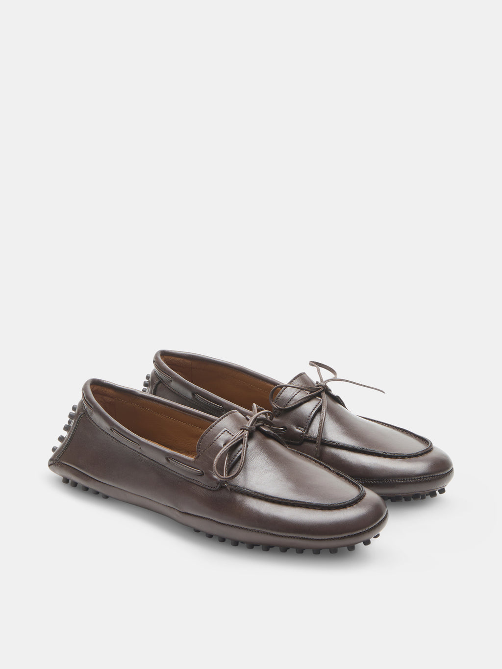 Le Monde Beryl-Driver Moccasin Calf Leather - Chocolate-Shoes-Boboli-Vancouver-Canada