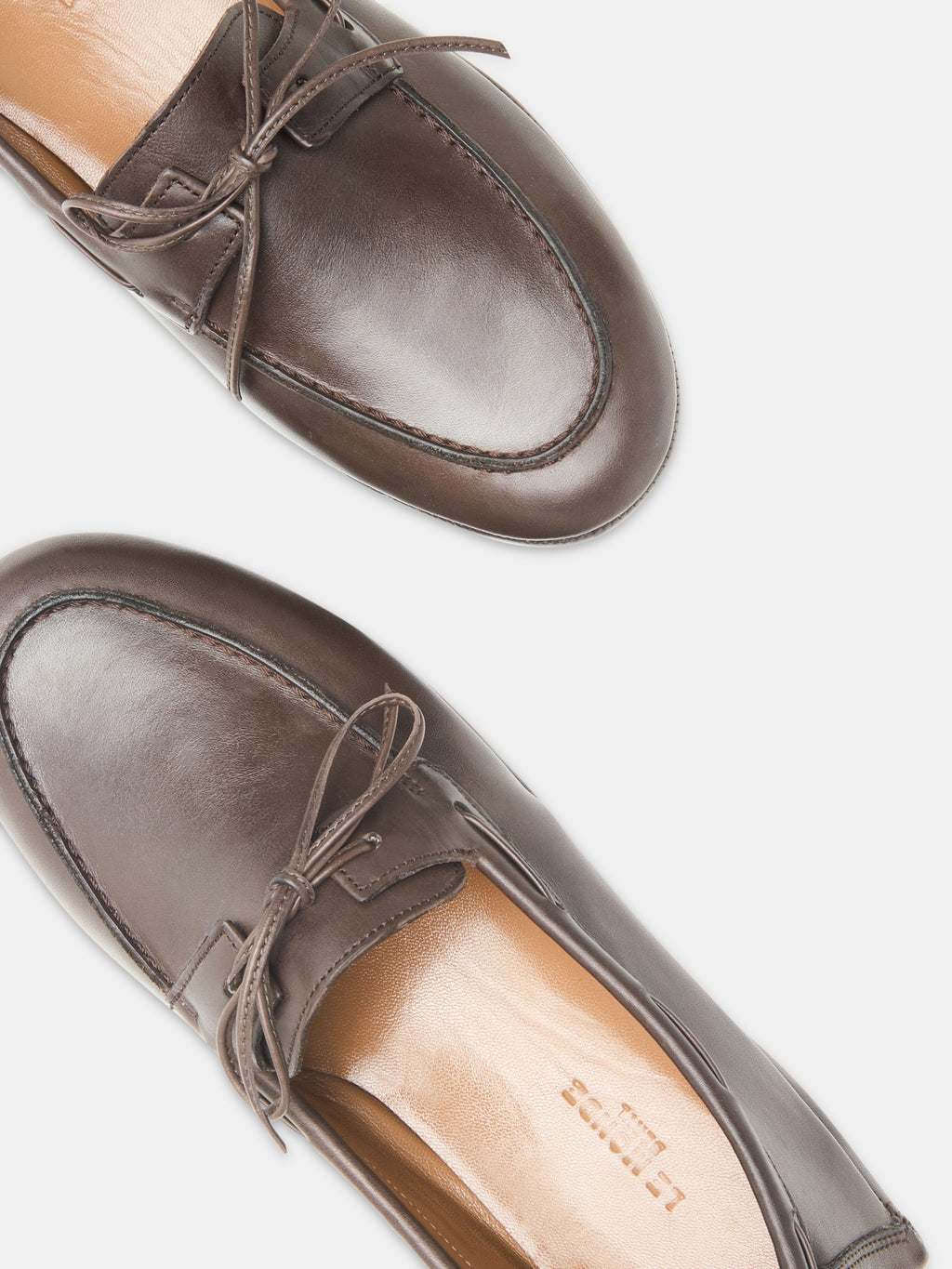 Le Monde Beryl-Driver Moccasin Calf Leather - Chocolate-Shoes-Boboli-Vancouver-Canada