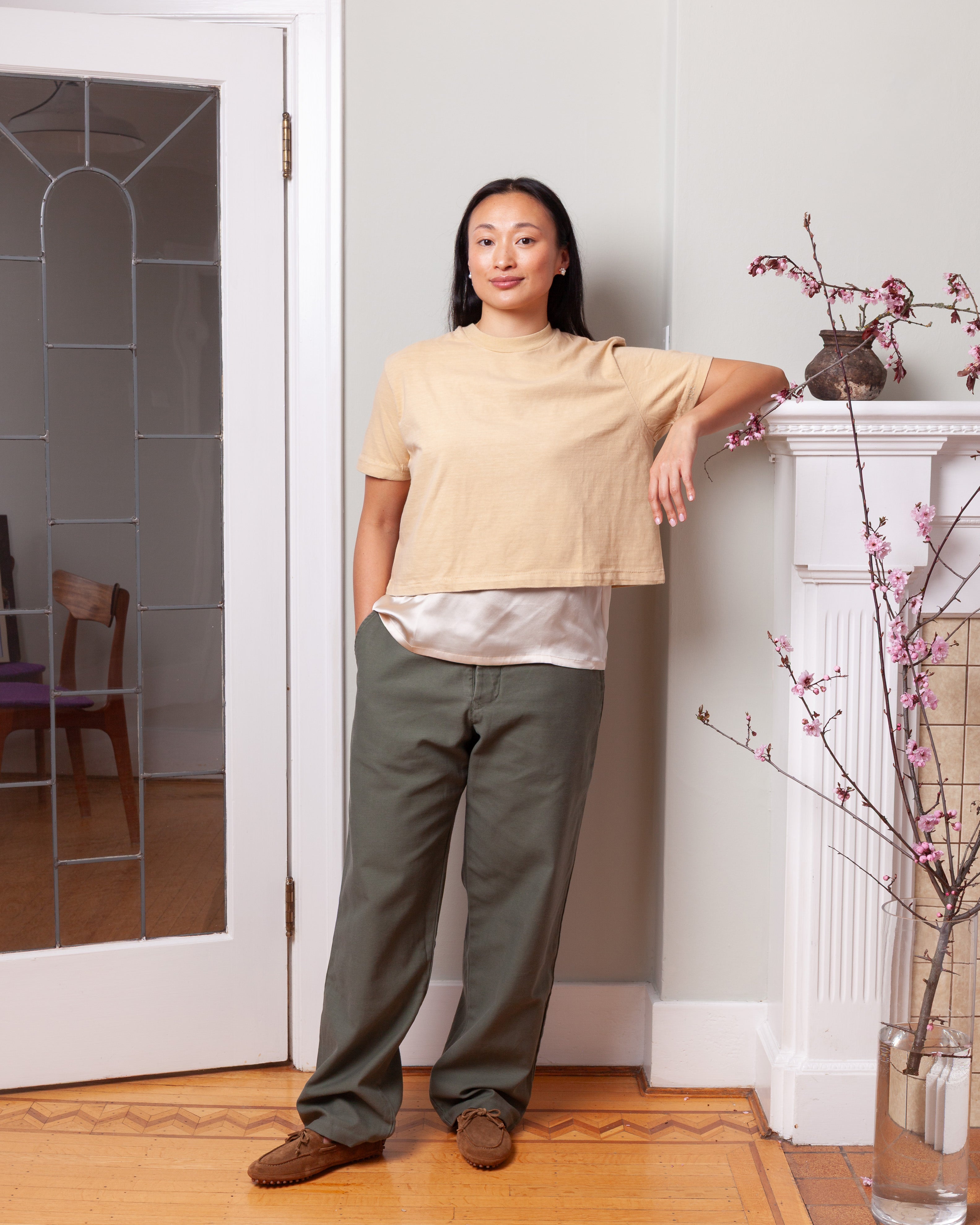 EPL-Chino Pant - Army Green-Pants-Boboli-Vancouver-Canada