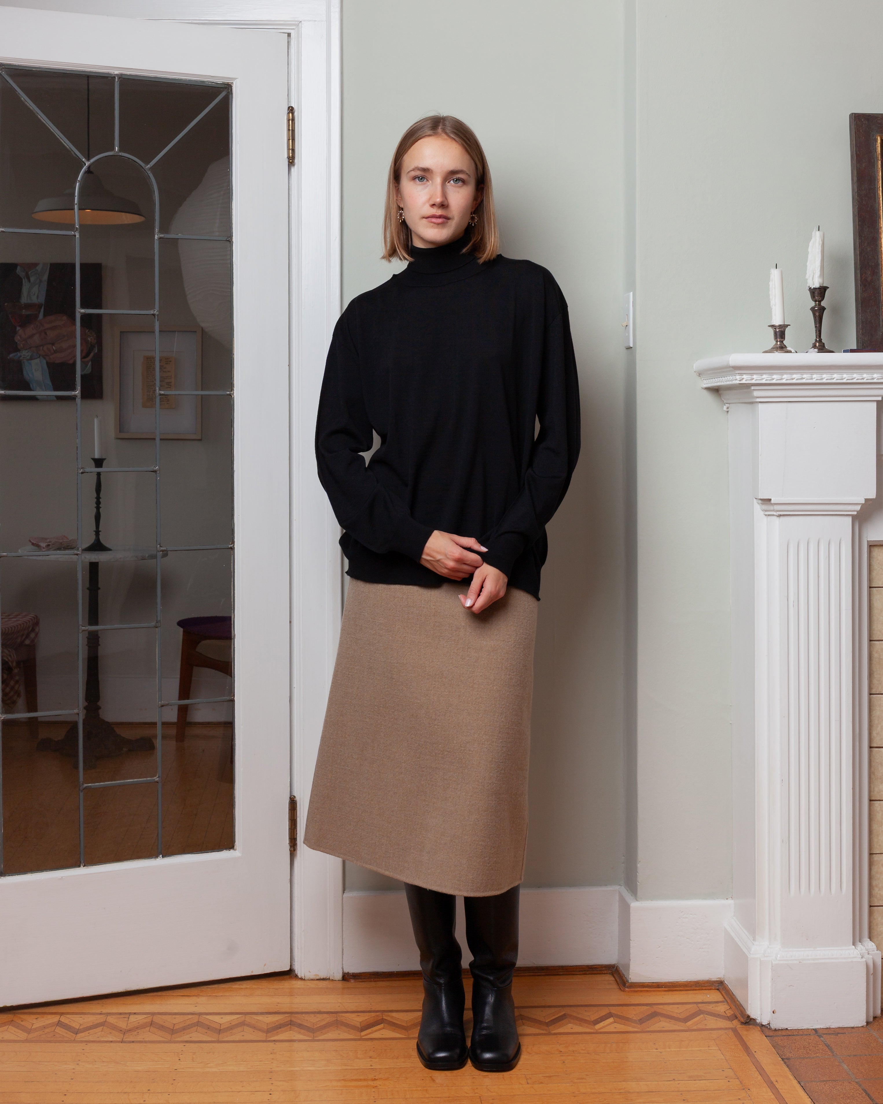 Sutton A-Line Skirt - Cardboard