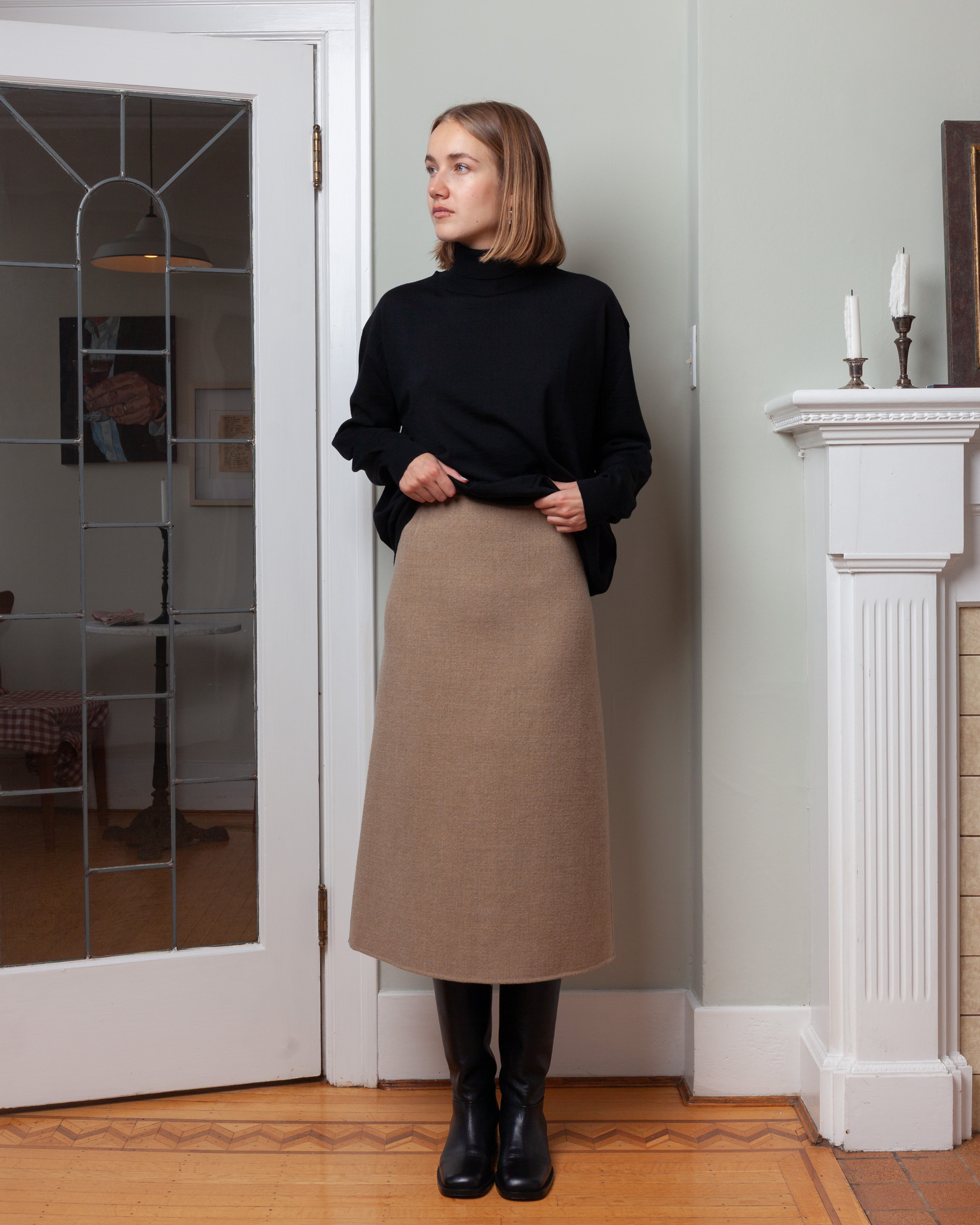 Sutton A-Line Skirt - Cardboard