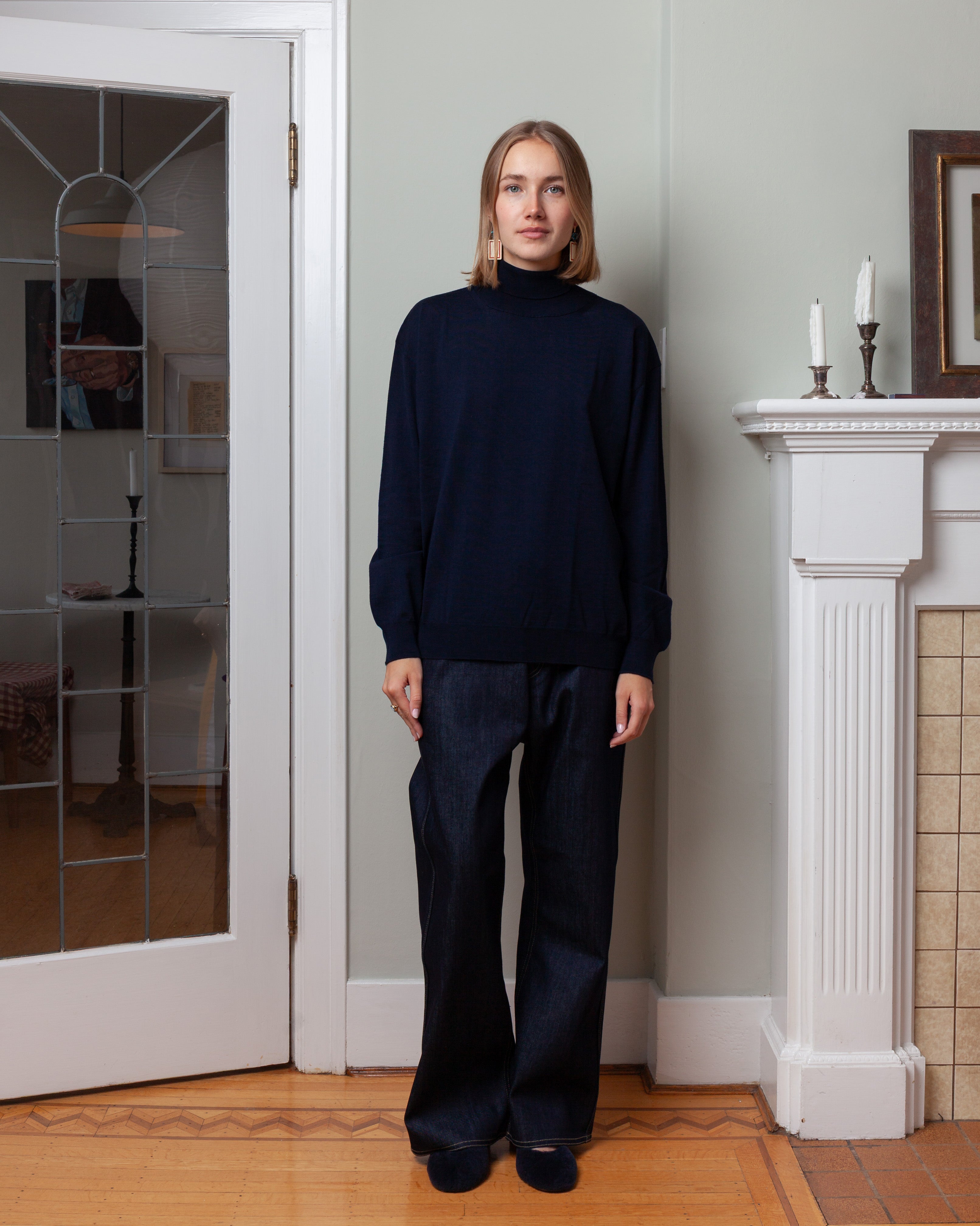 Maffei High Neck Pullover - Admiral