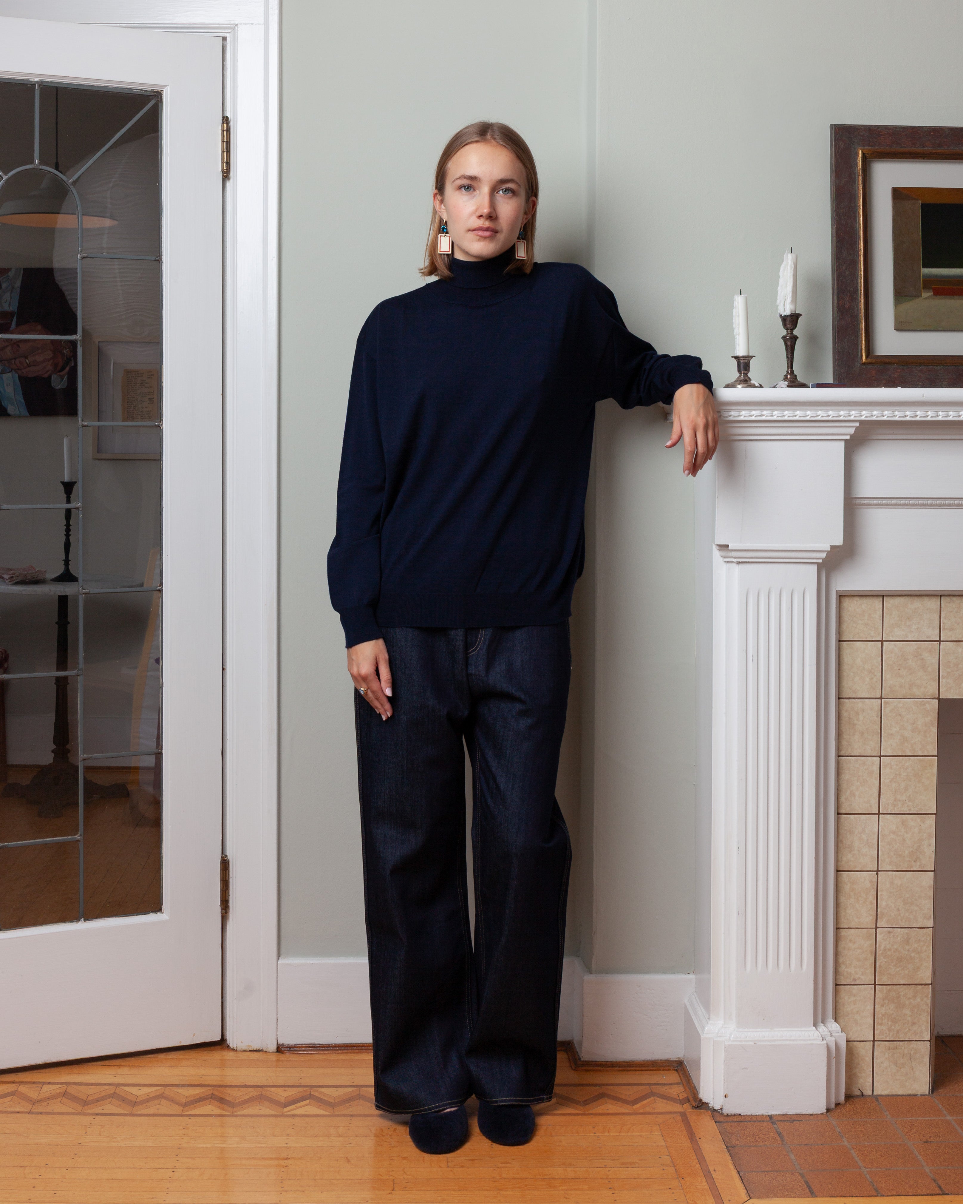 Maffei High Neck Pullover - Admiral