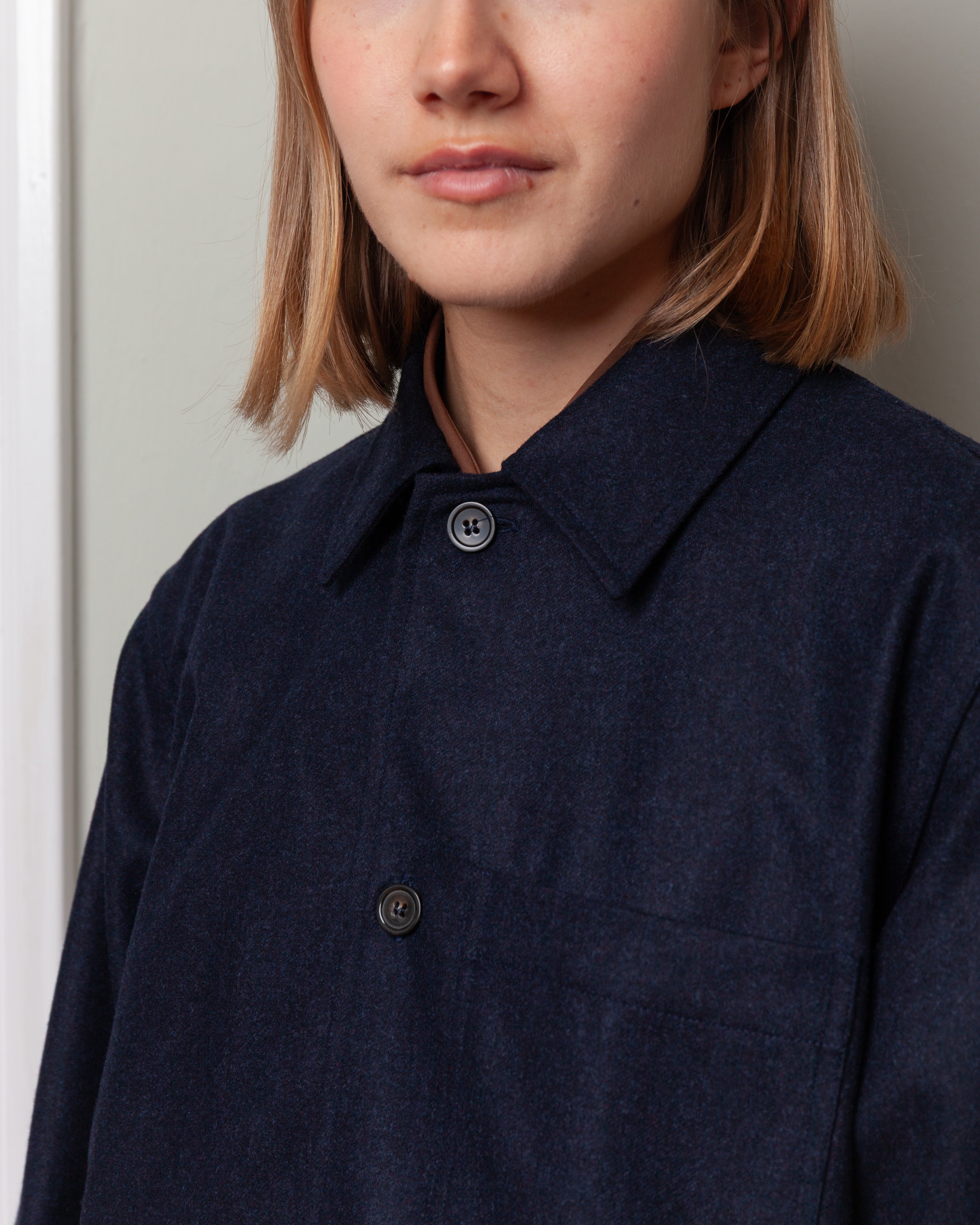 Cimabue Jacket w/Pockets - Indigo Melange