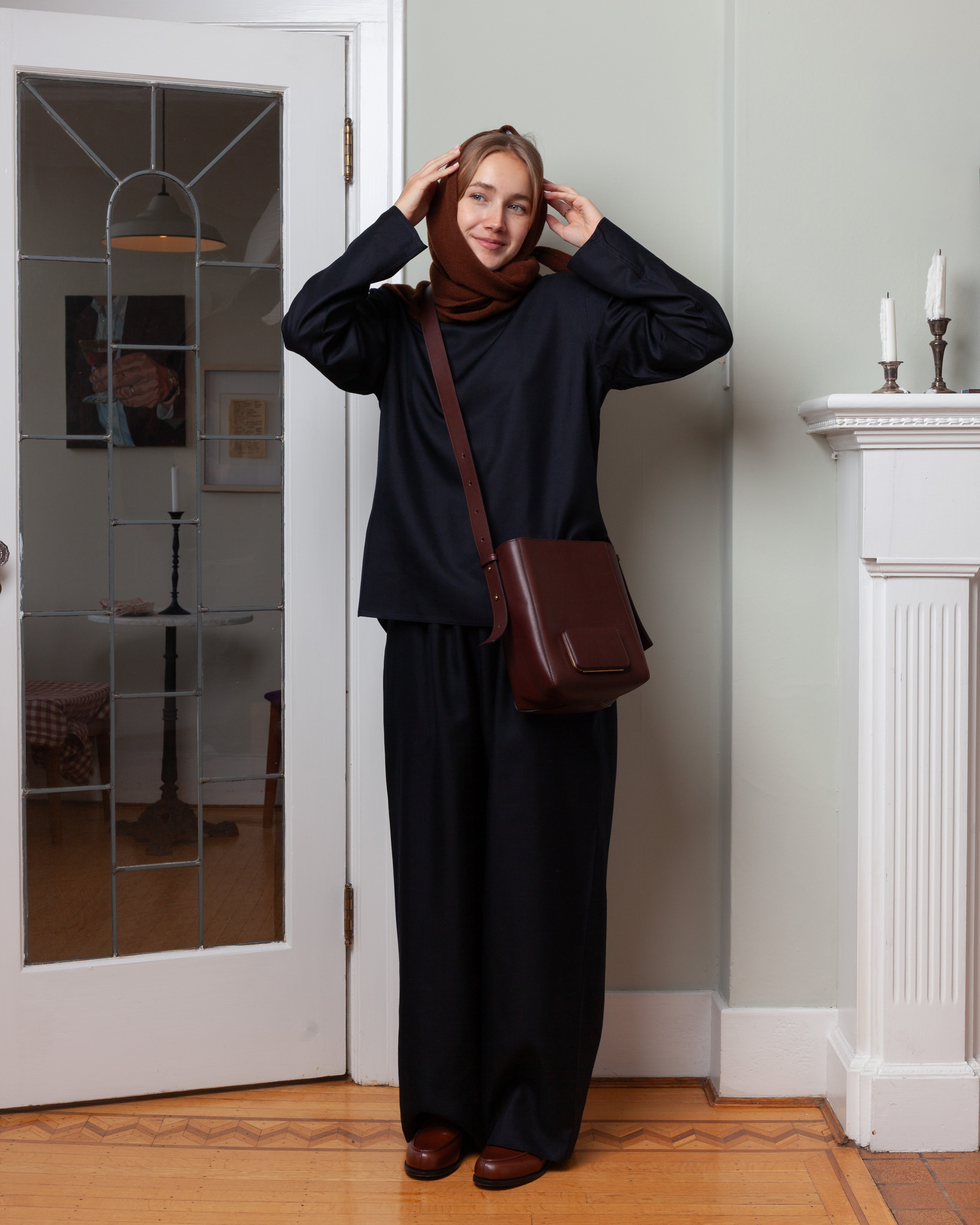 Marc Triangular Scarf - Chestnut