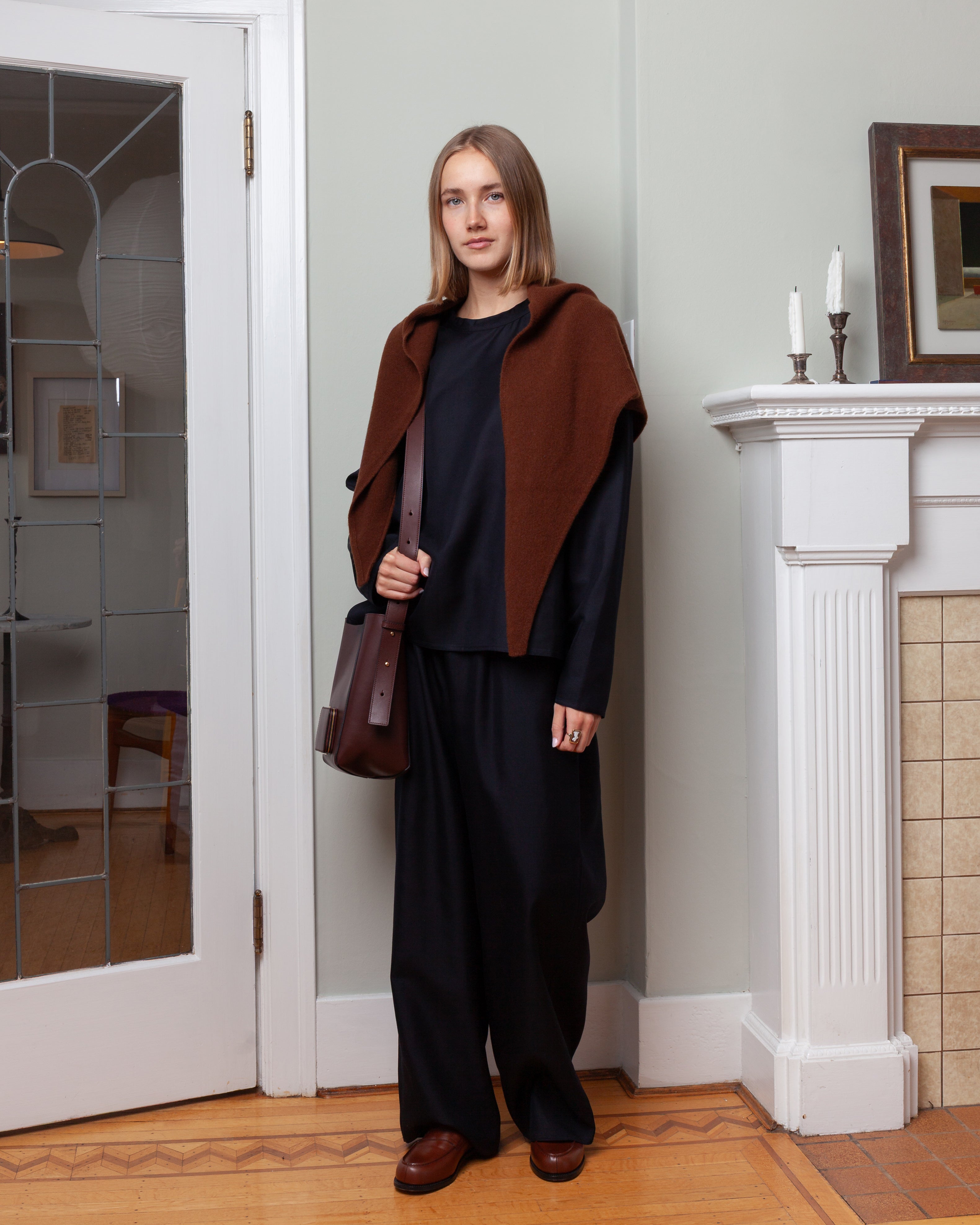 Marc Triangular Scarf - Chestnut