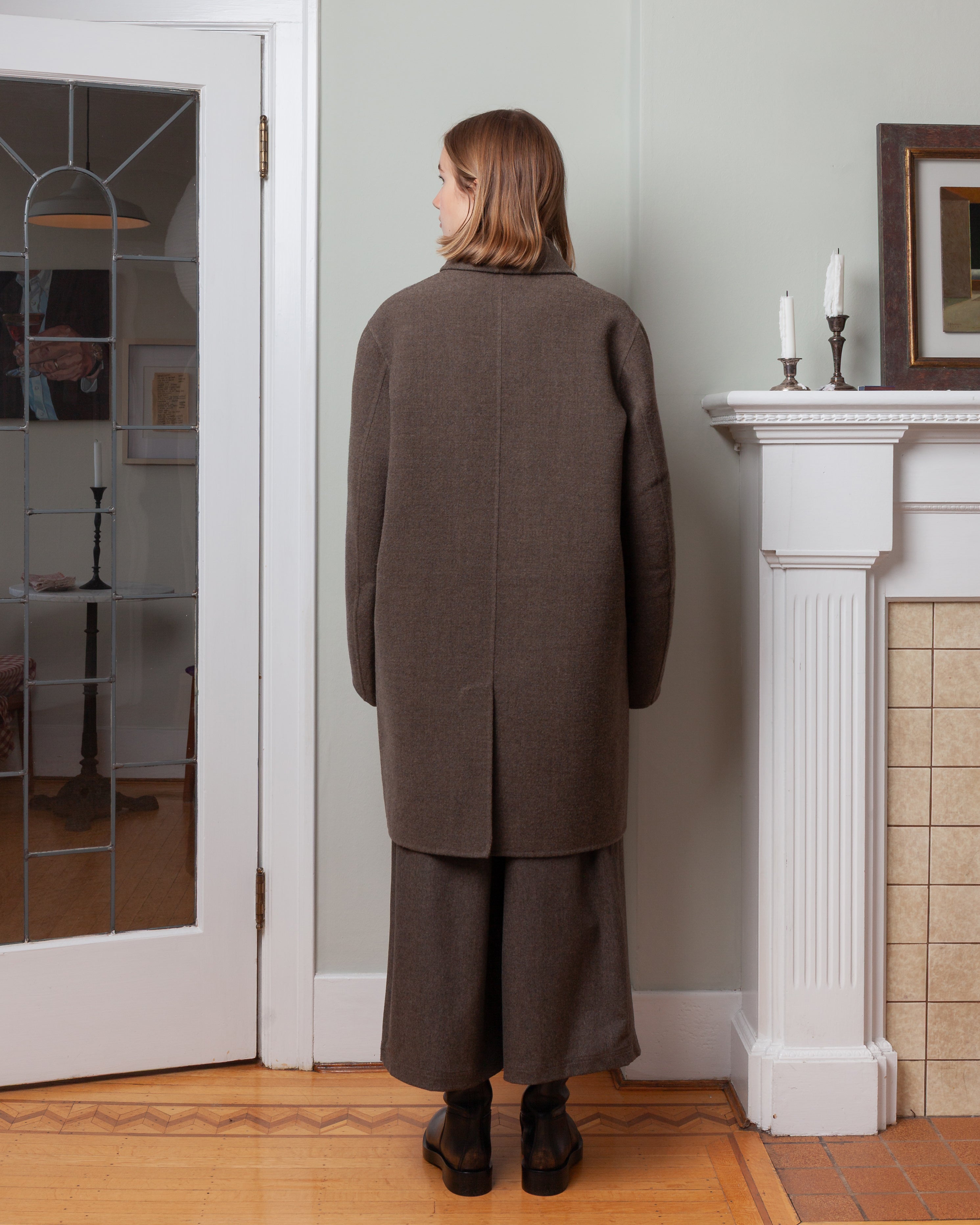 Cross Caban w/Shawl Collar - Mink