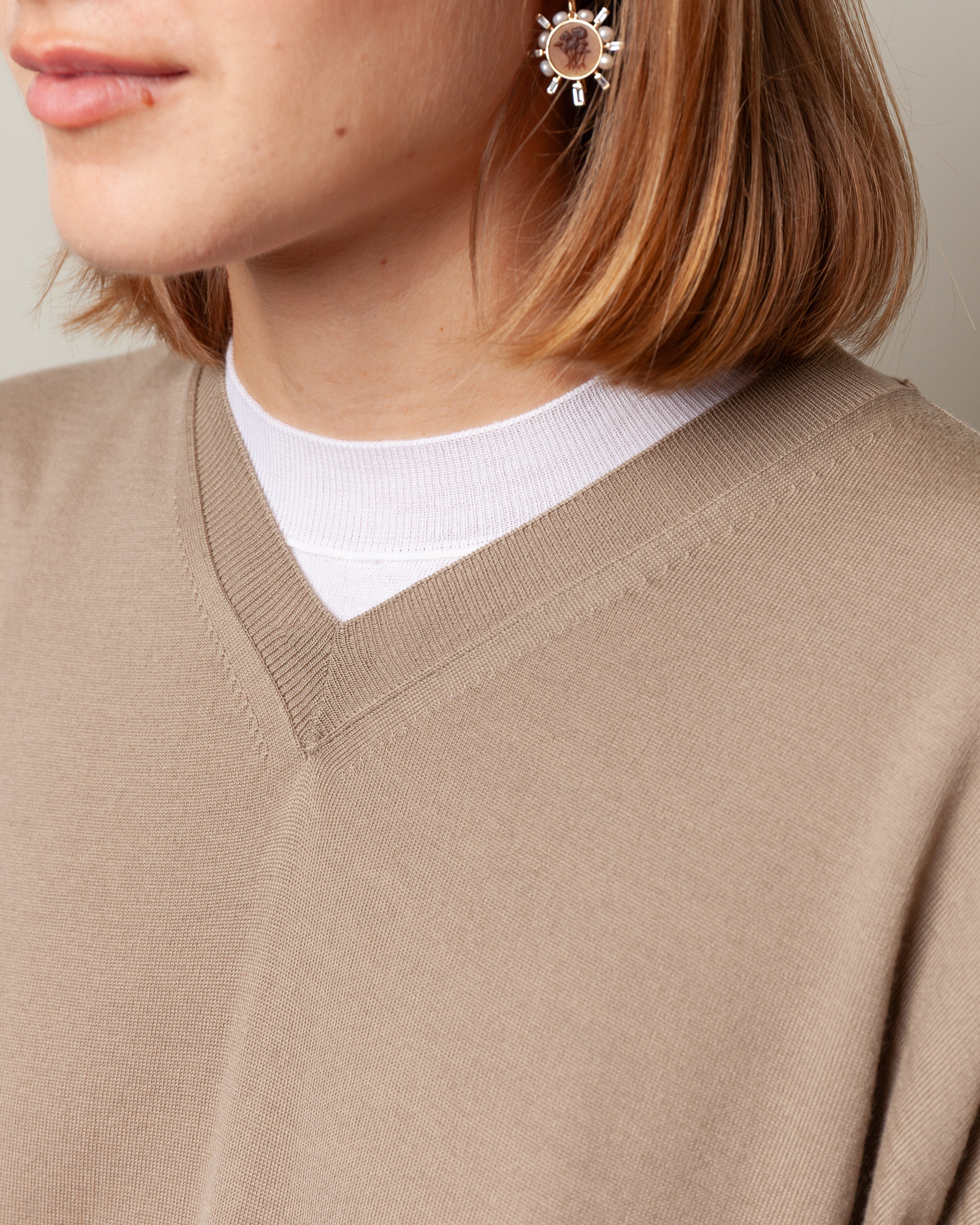 Mexico V-Neck Pullover - Cord