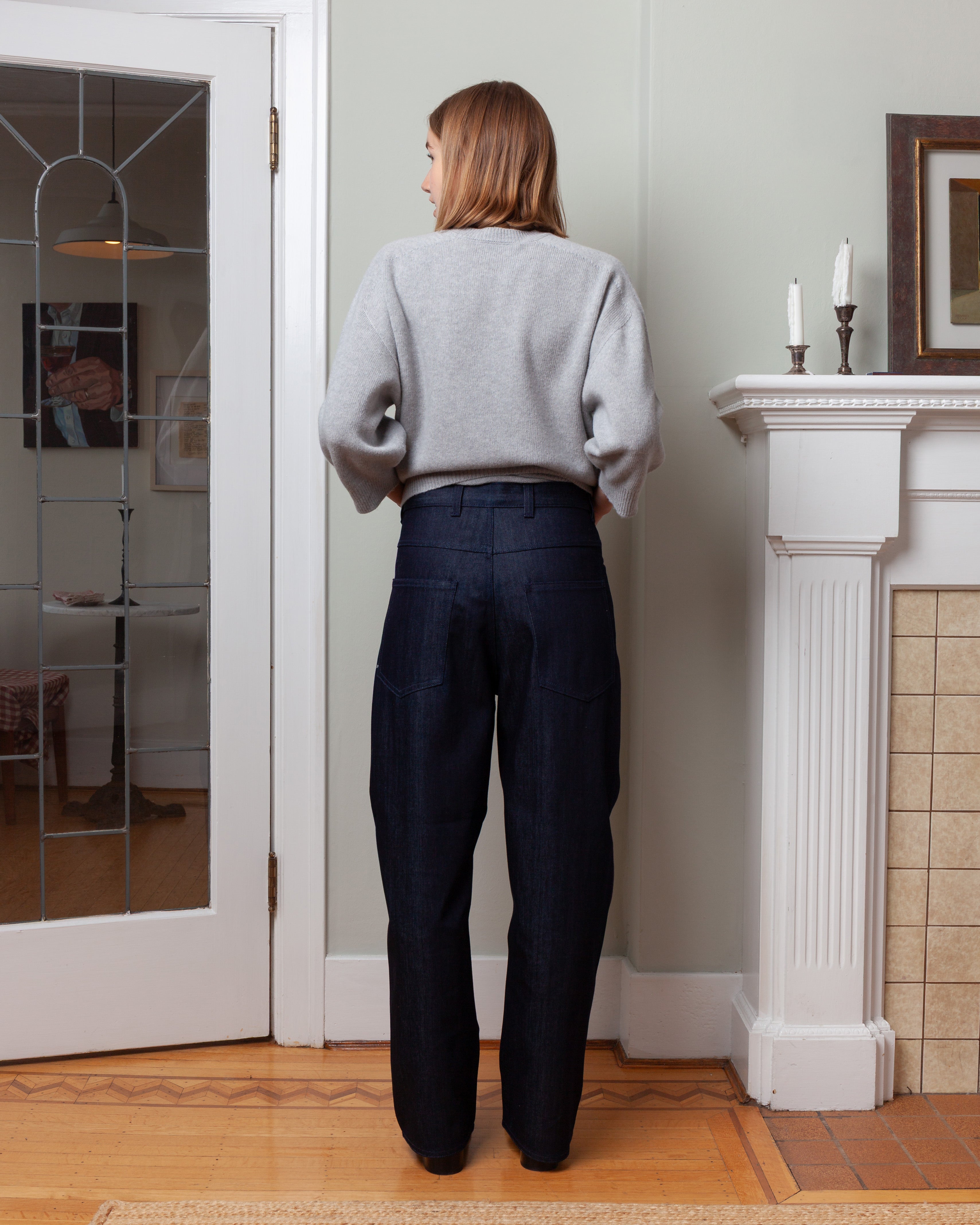 Peggy Baggy Fit 5 Pockets Jeans - Raw Blue