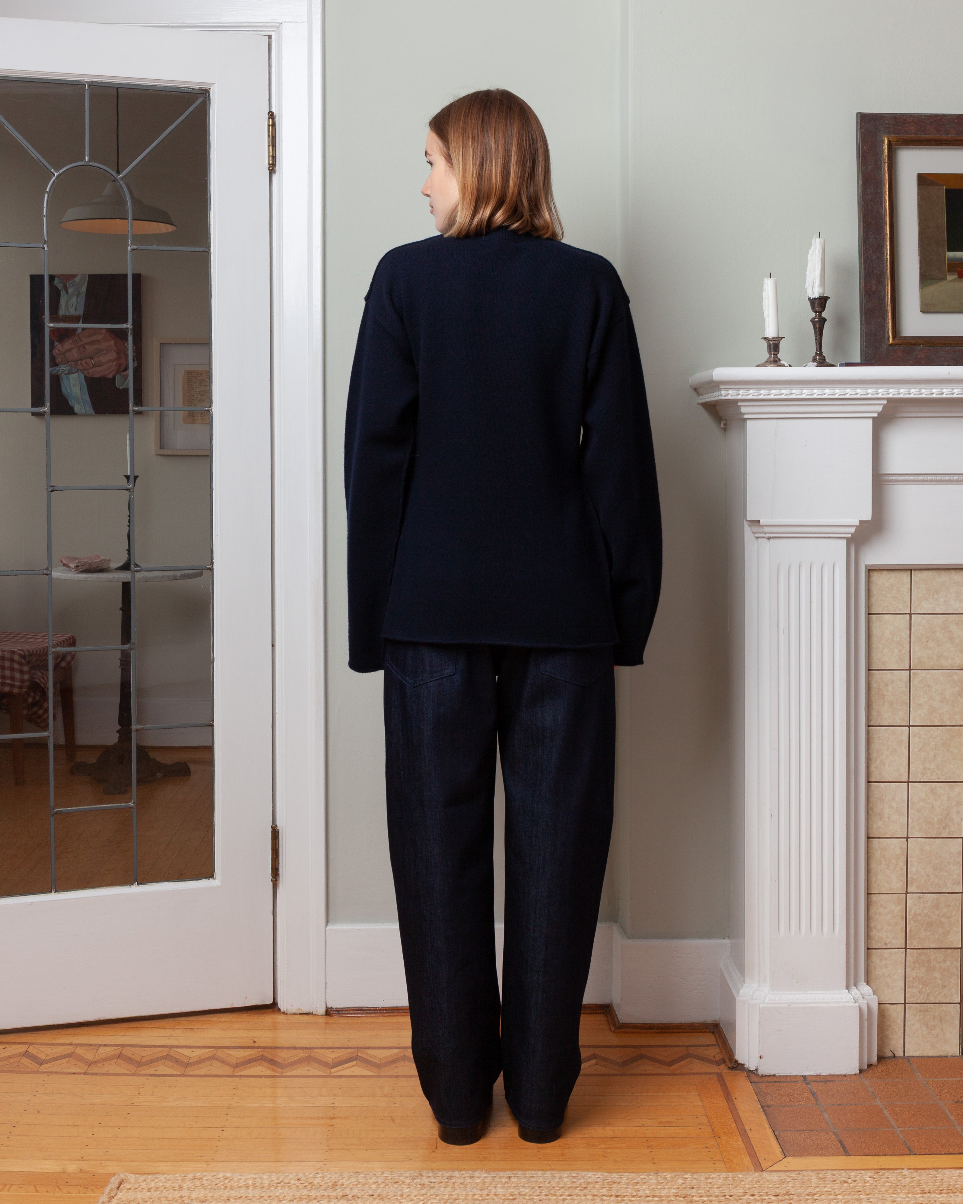 Memling Waisted Crewneck - Midnight