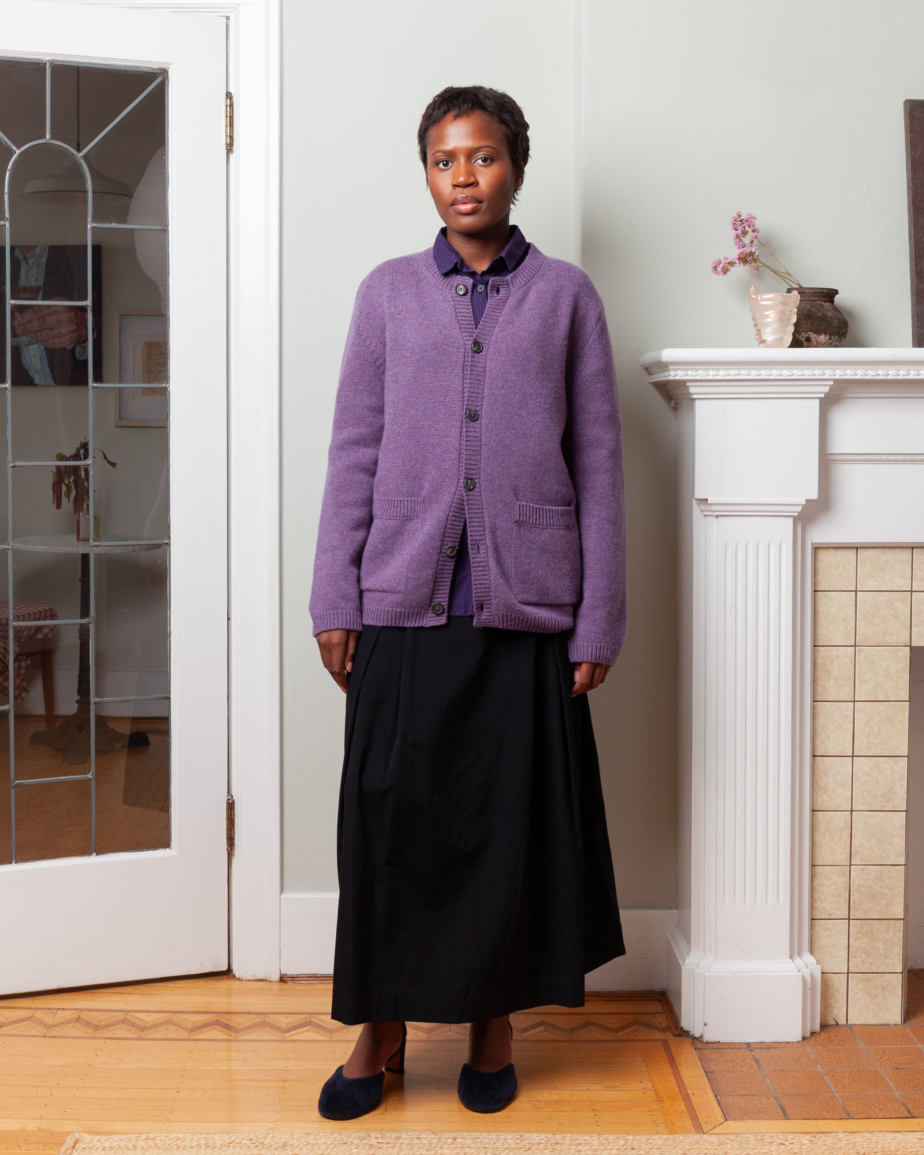 Cashmere Cardigan - Wineberry