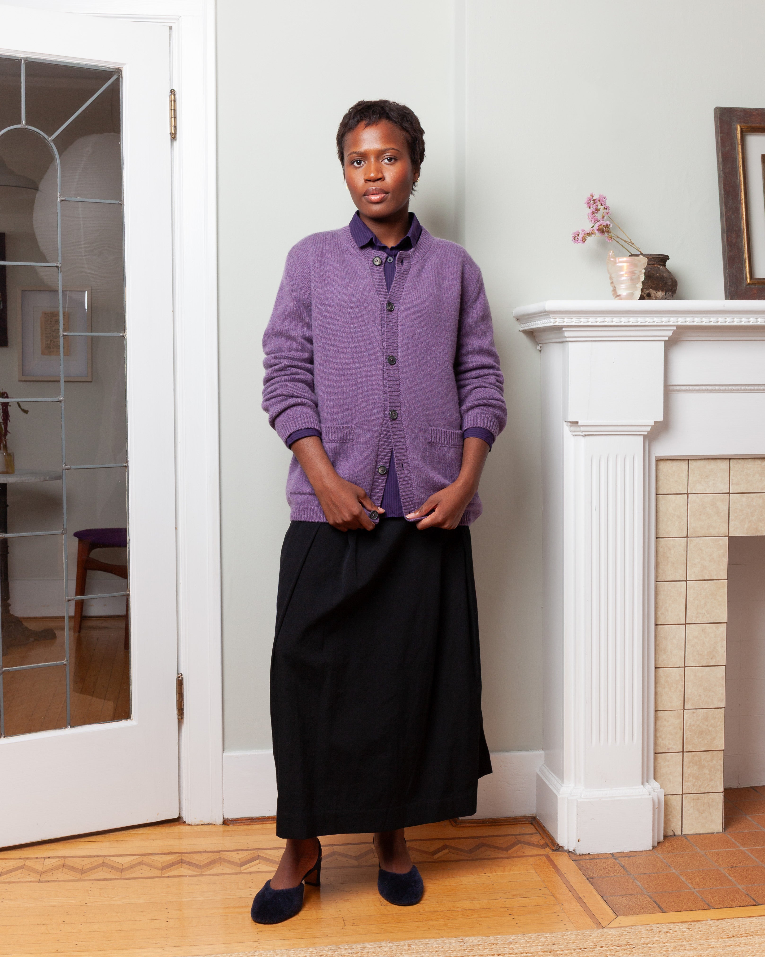 Cashmere Cardigan - Wineberry