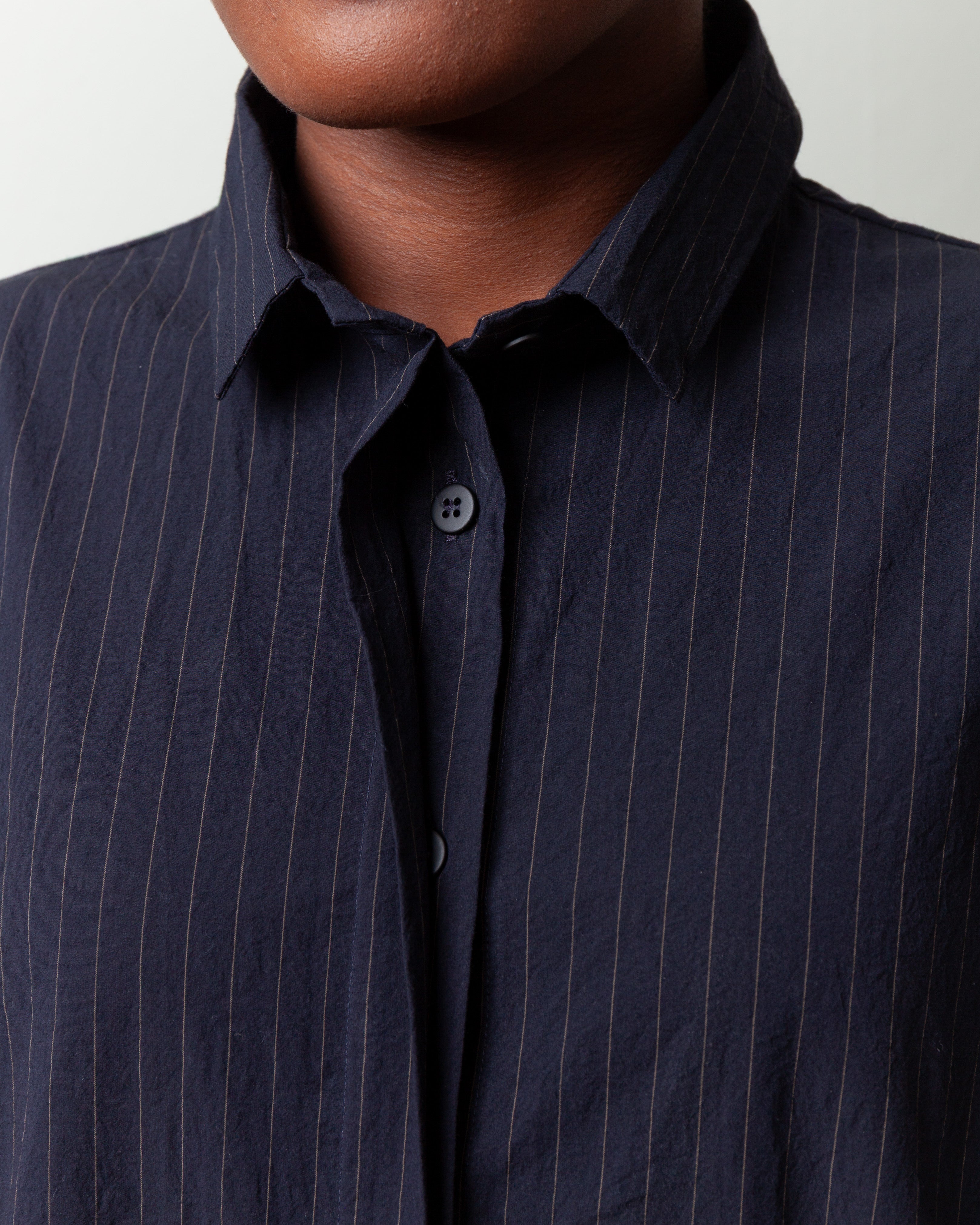 Lena Dress - Pinstripe