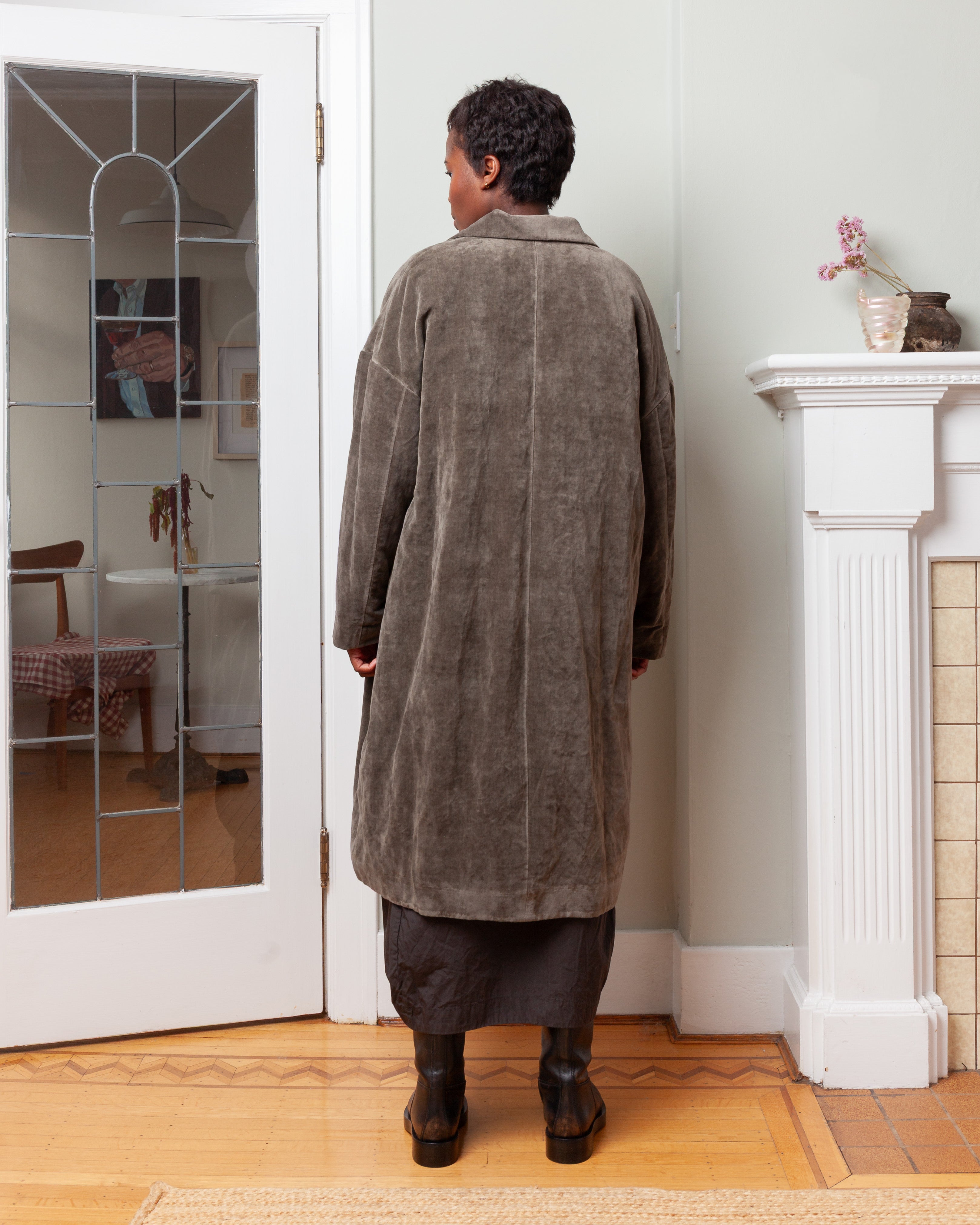 Cotton Millie Coat - Mud