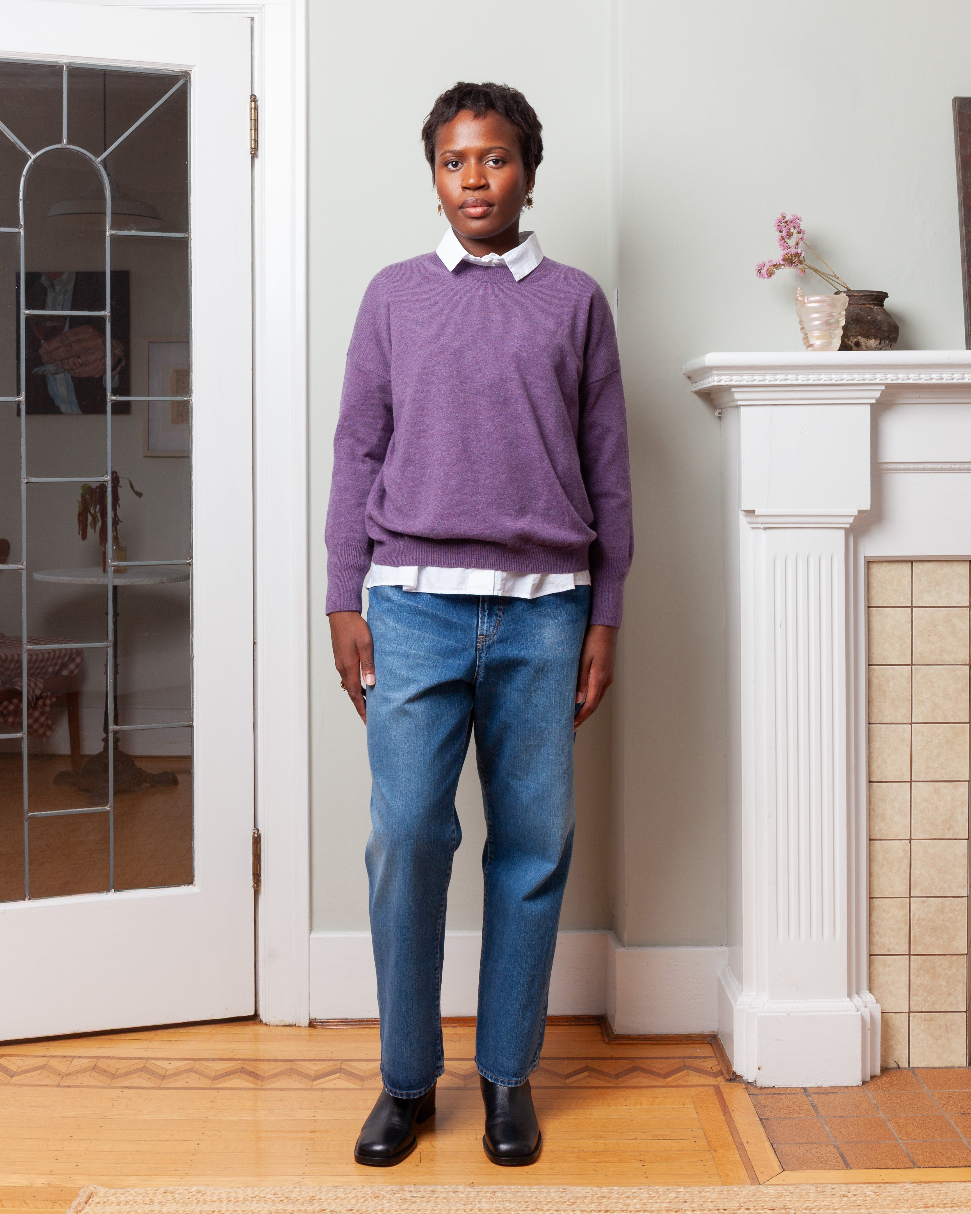 Light Cashmere Pulli - Wineberry