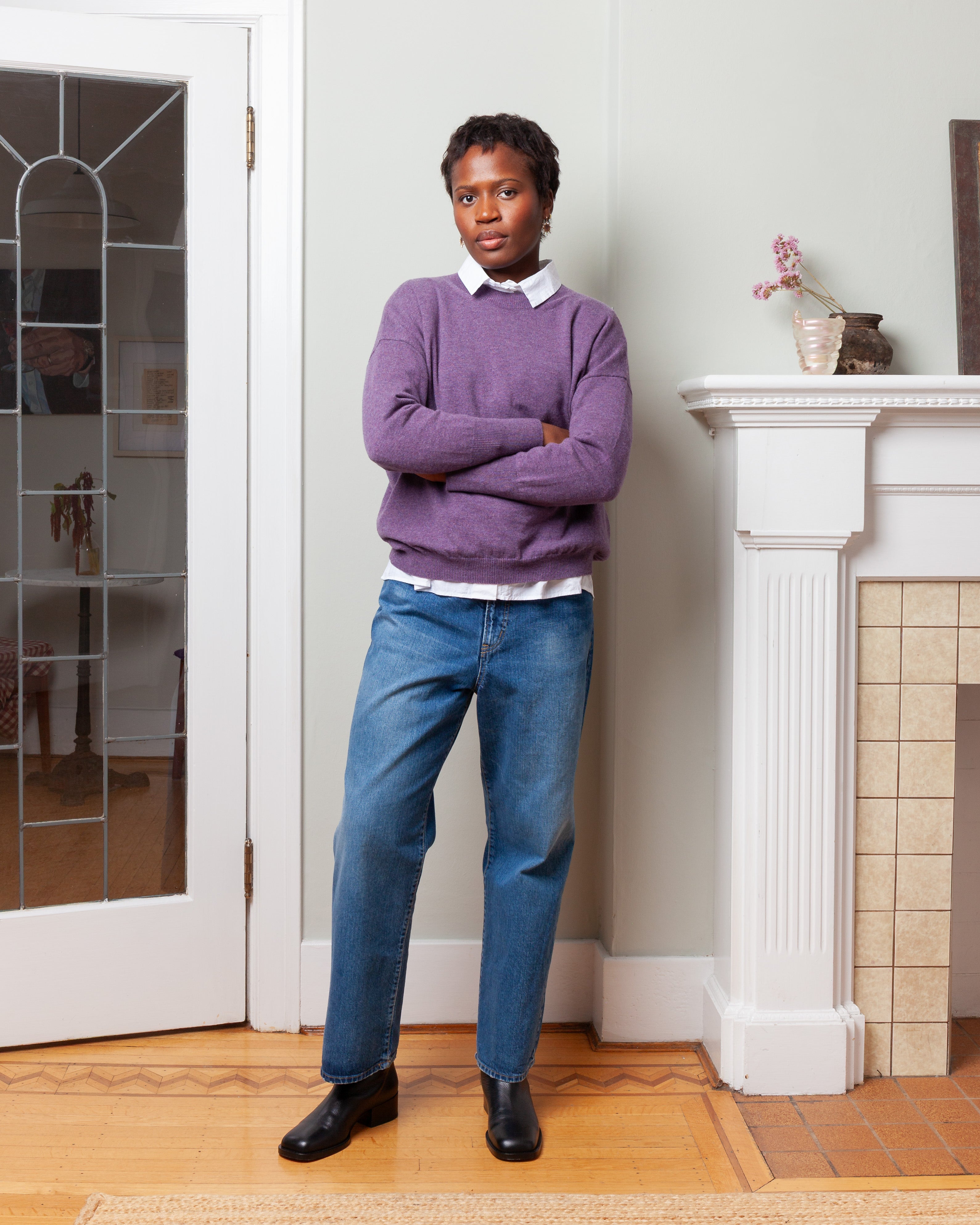 Light Cashmere Pulli - Wineberry