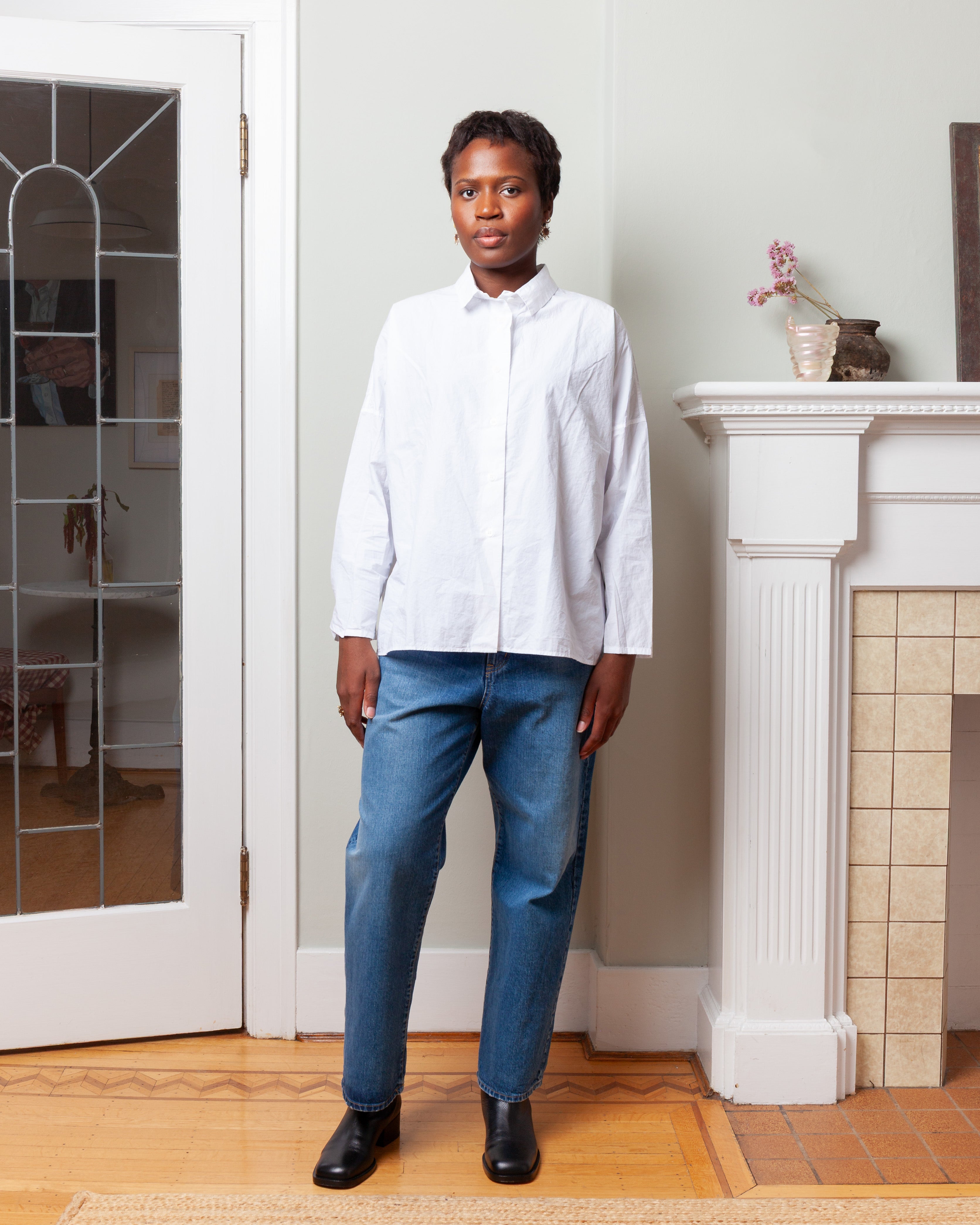 Cotton Tina Shirt - White