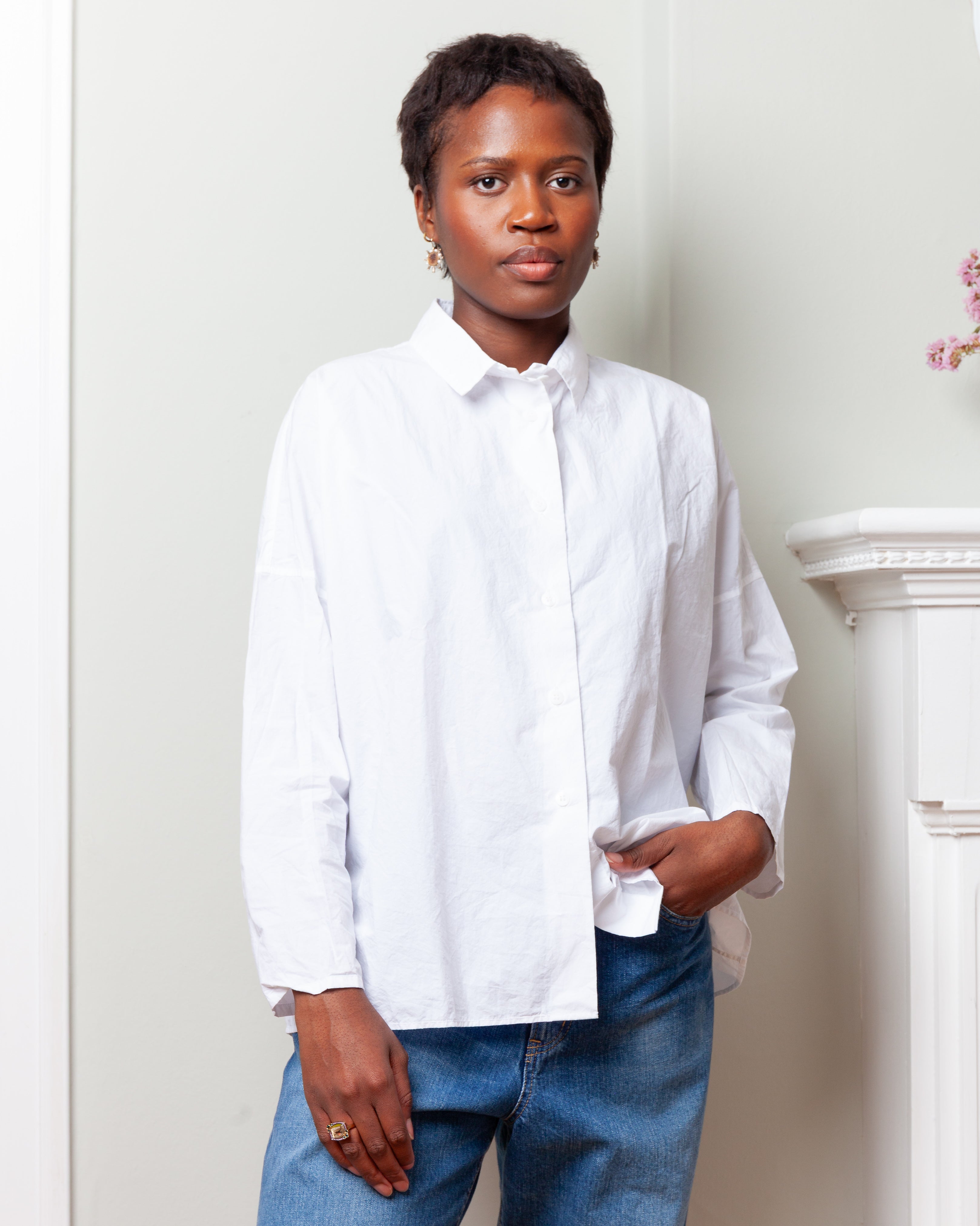 Cotton Tina Shirt - White
