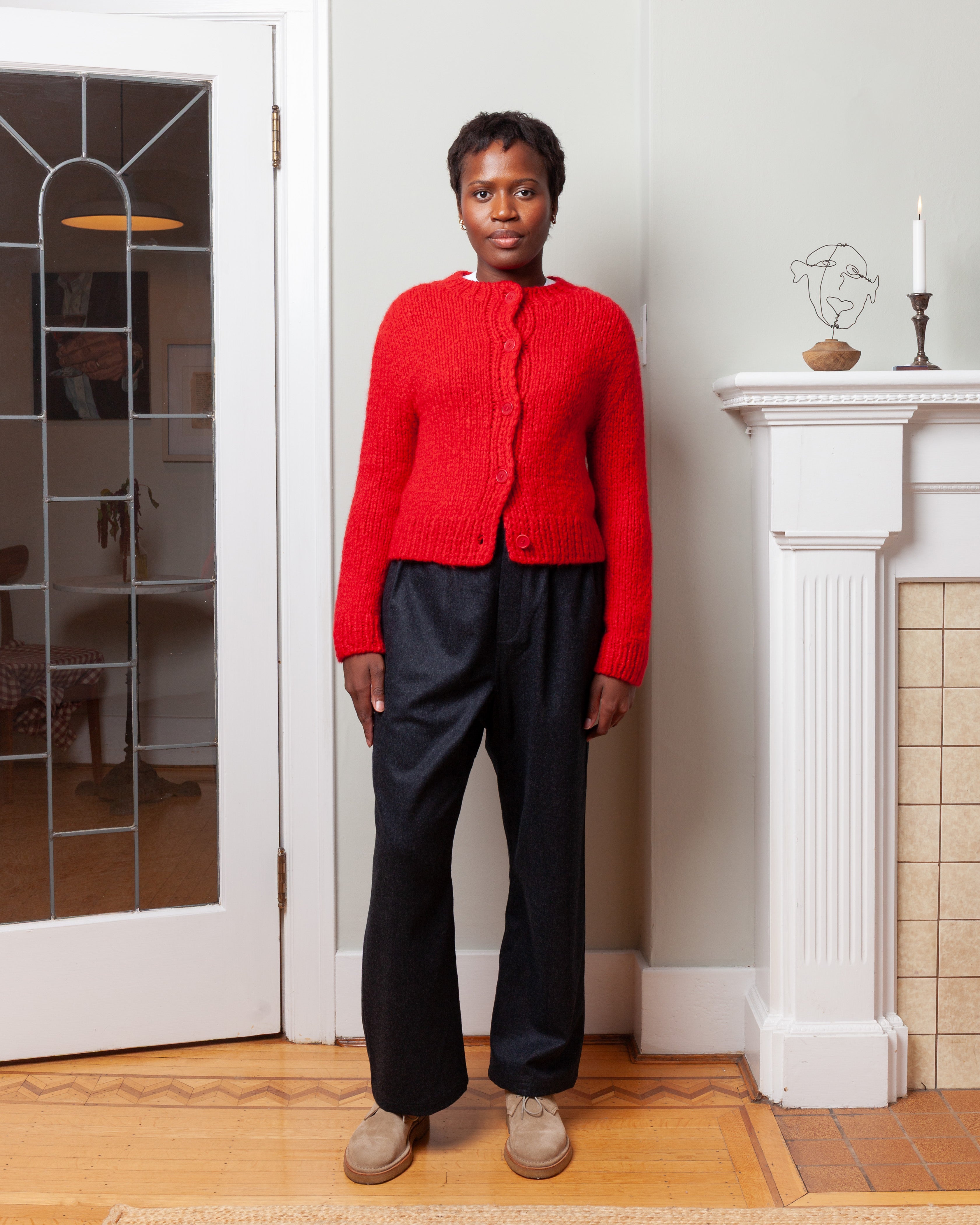 Wommelsdorff-Tara Cashmere Silk Sweater - Rouge/Tomato-Sweaters-Boboli-Vancouver-Canada