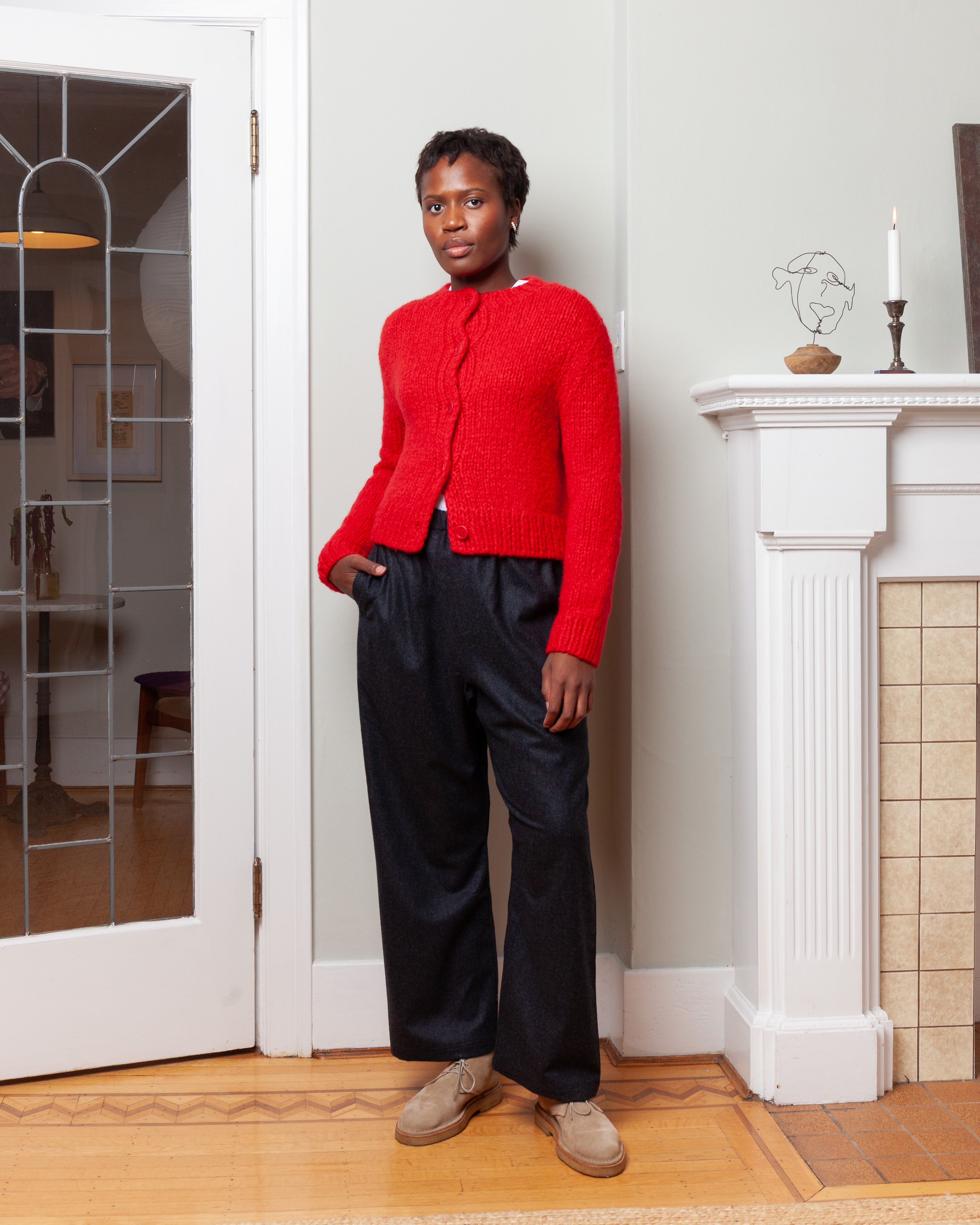 Wommelsdorff-Tara Cashmere Silk Sweater - Rouge/Tomato-Sweaters-Boboli-Vancouver-Canada