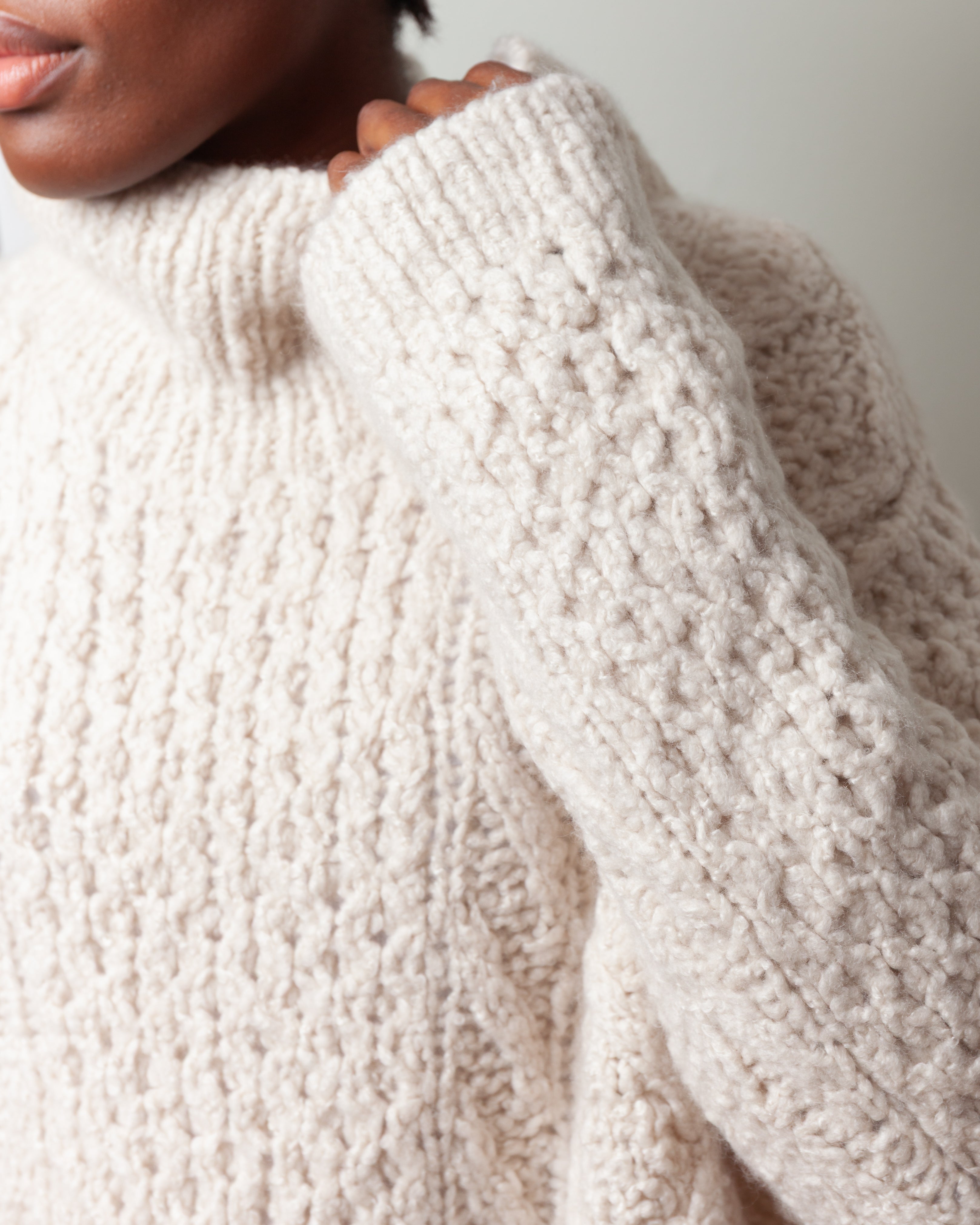 Wommelsdorff-Louise Cashmere Silk Sweater - Ivory-Sweaters-Boboli-Vancouver-Canada