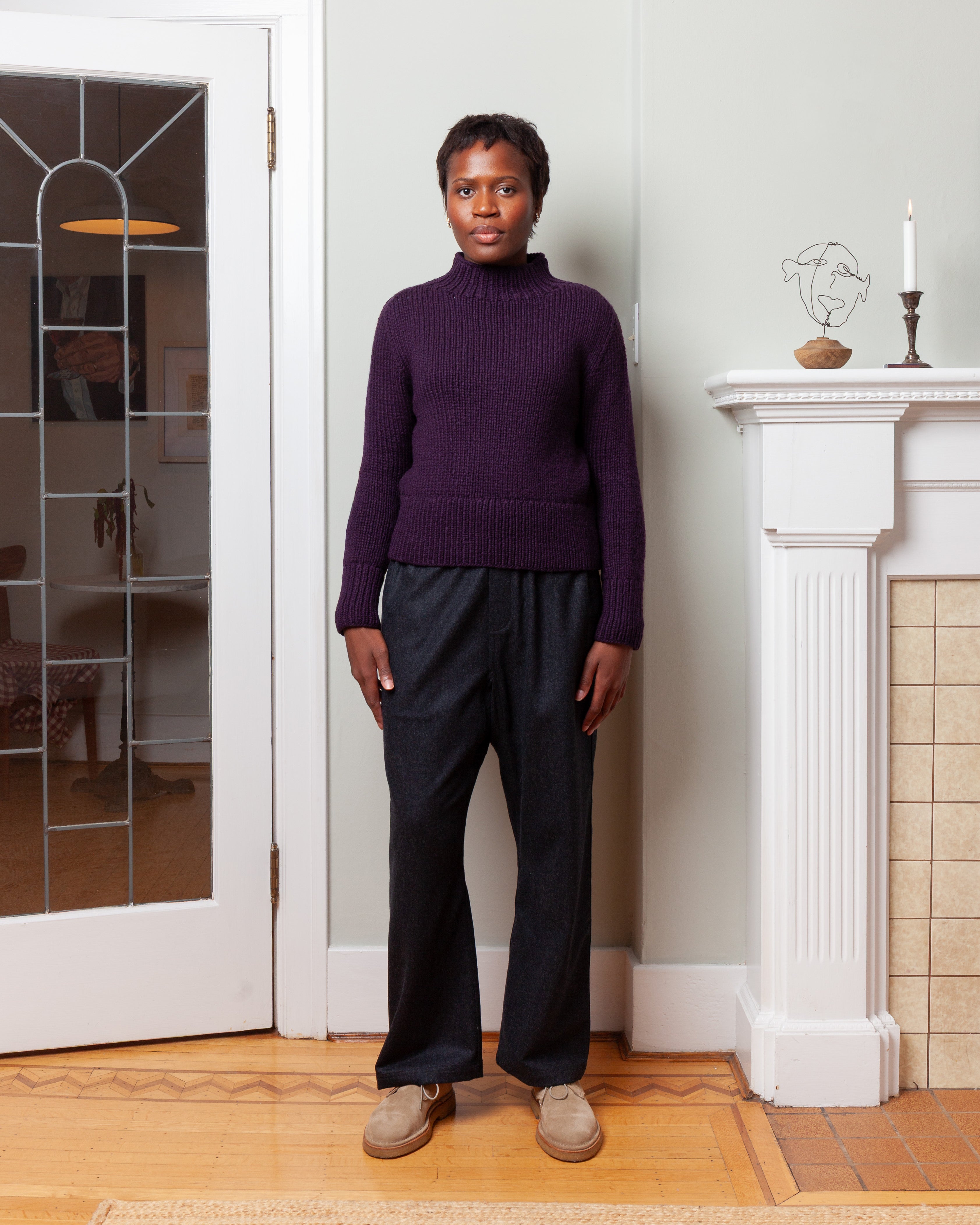 Tonka Cashmere Sweater - Aubergine