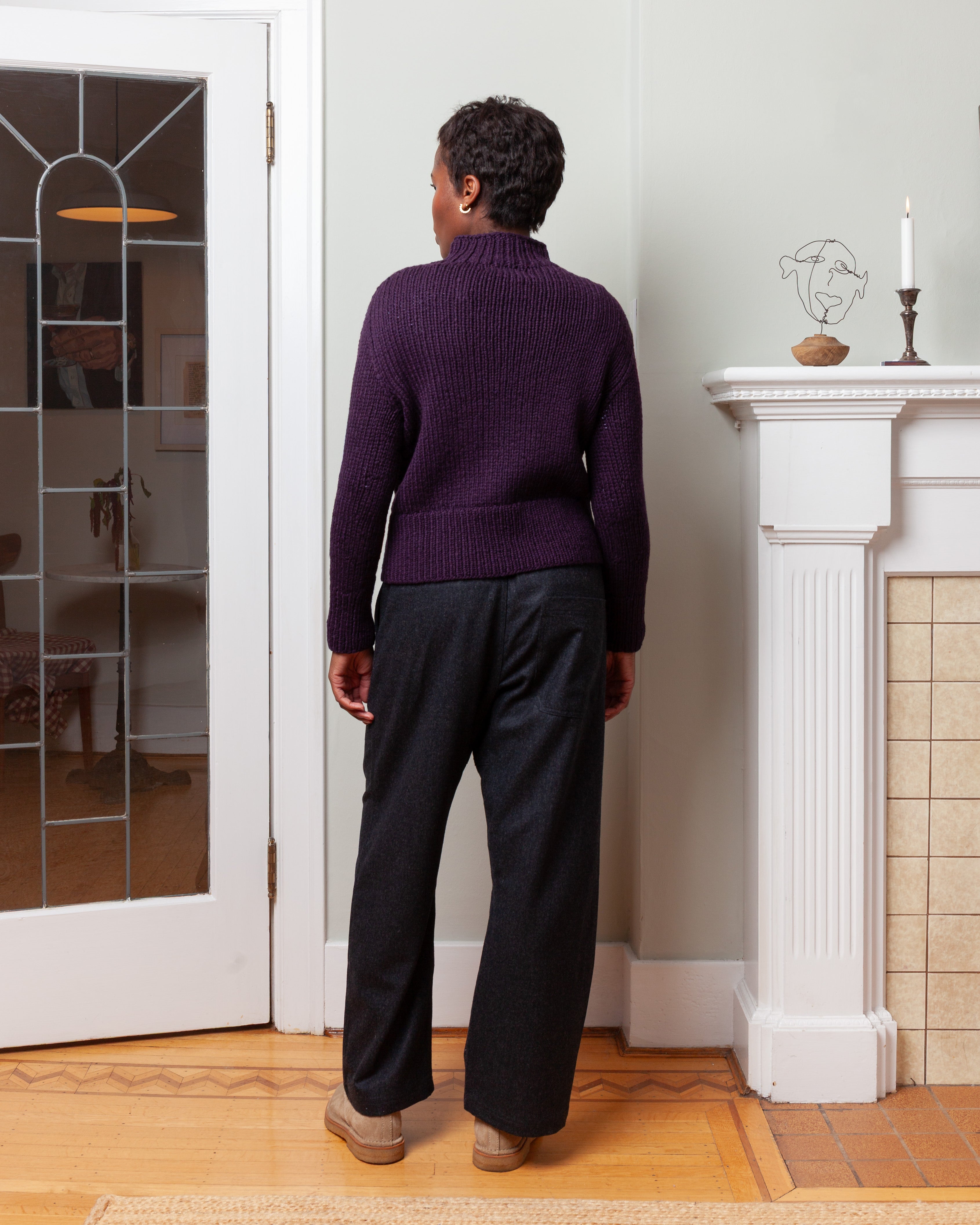 Tonka Cashmere Sweater - Aubergine