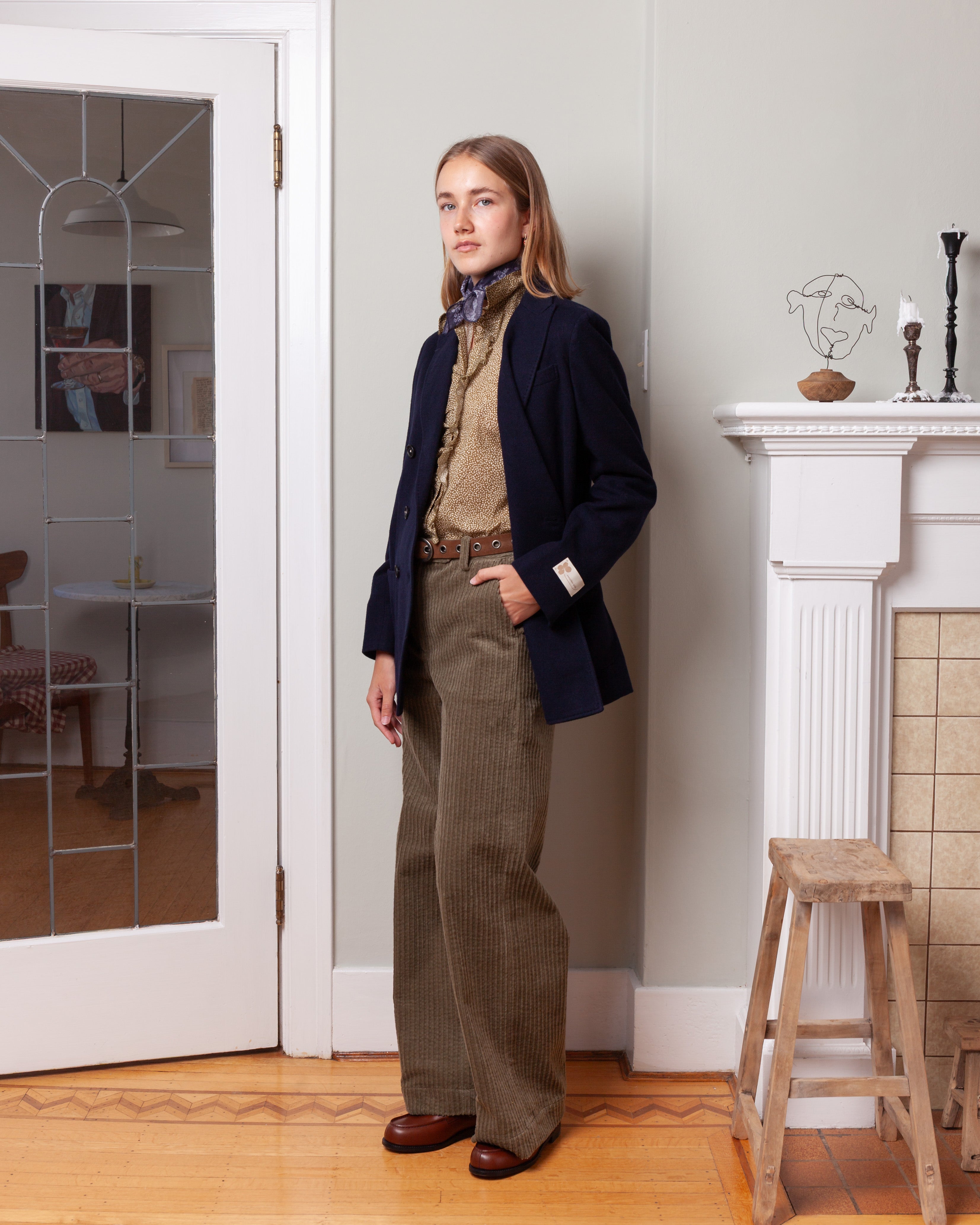 Massimo Alba-Charlotte D.B. Jacket - Dark Blue-Blazers-Boboli-Vancouver-Canada