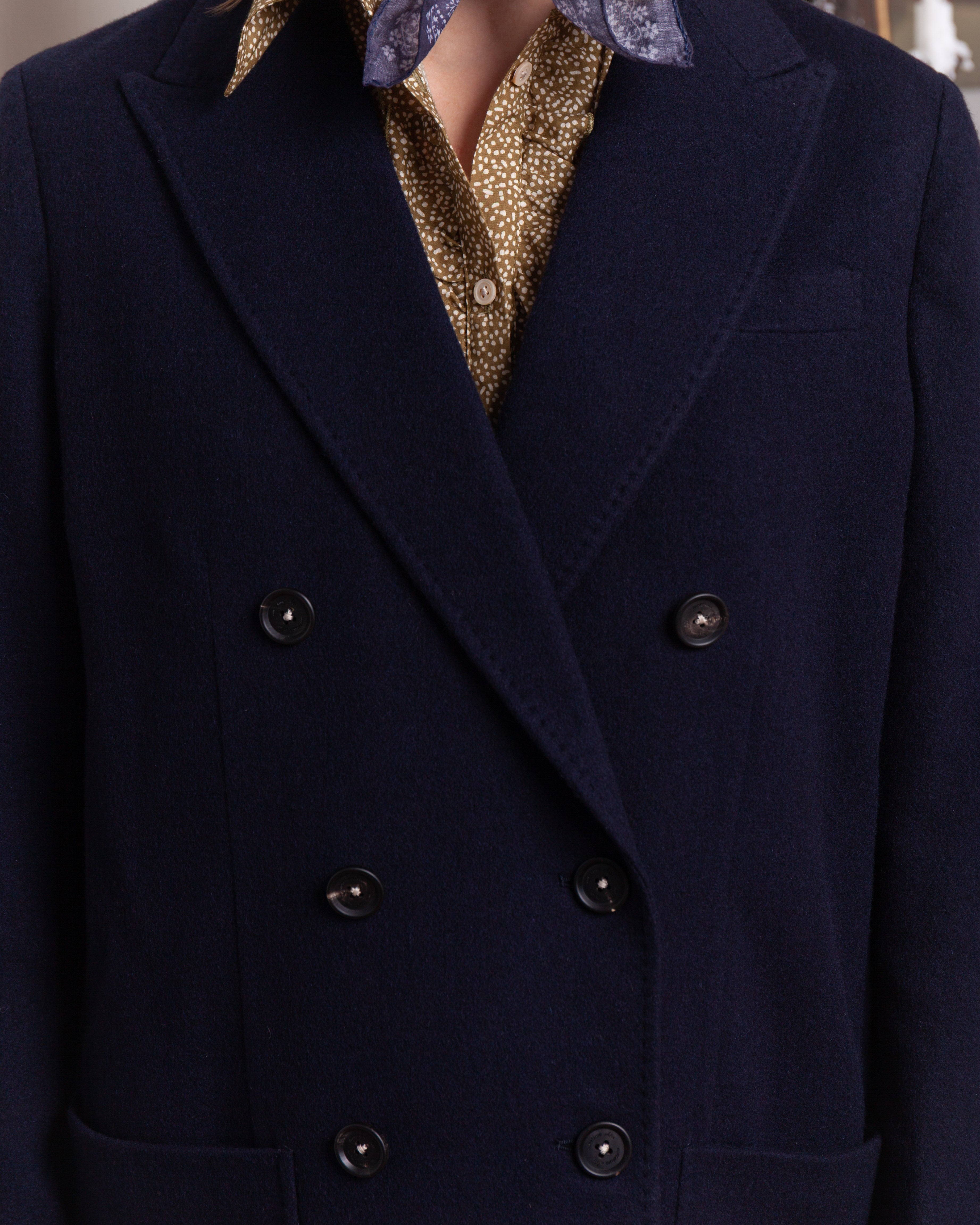 Massimo Alba-Charlotte D.B. Jacket - Dark Blue-Blazers-Boboli-Vancouver-Canada