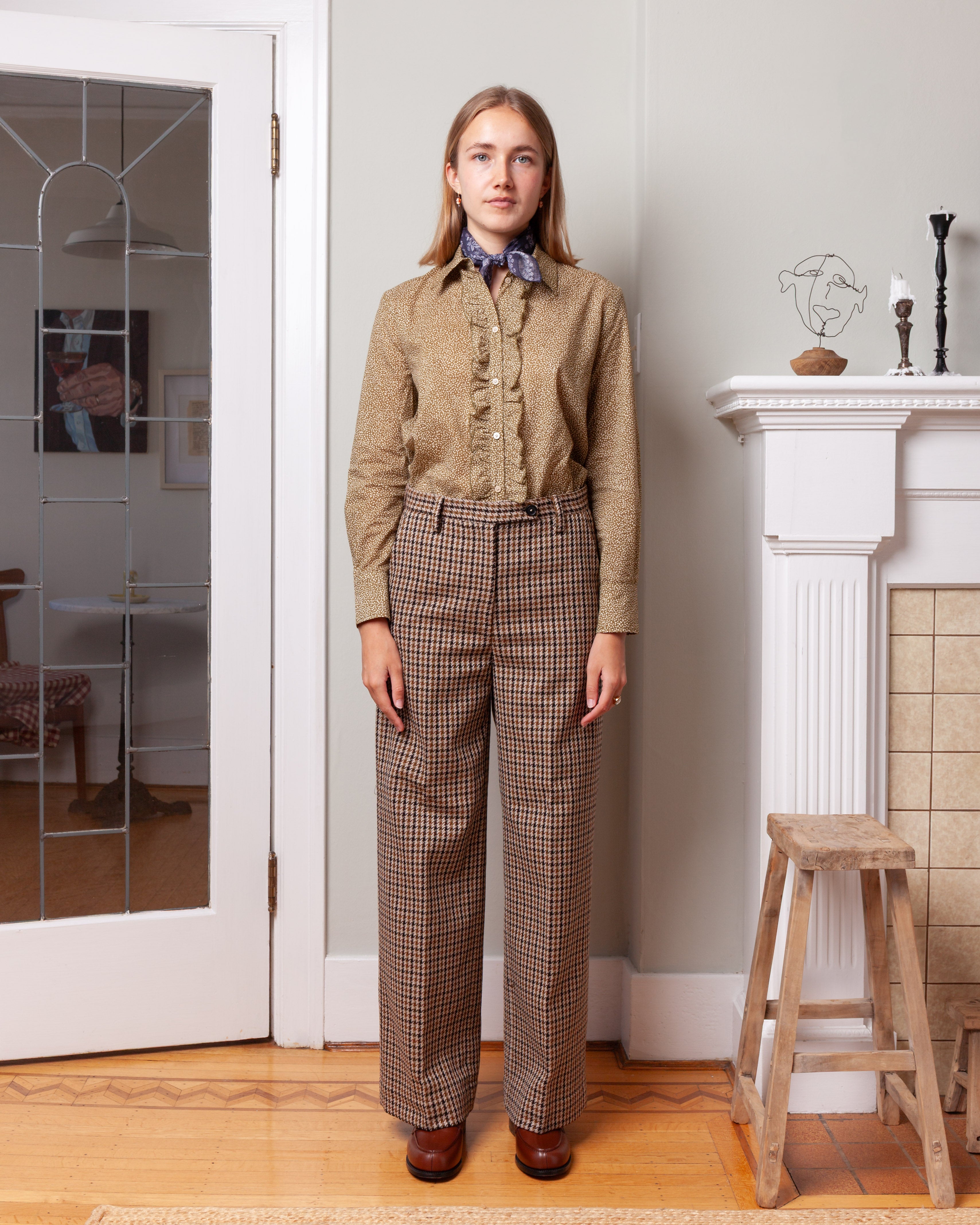 Massimo Alba-Woven Lamia Pants - Brown-Pants-Boboli-Vancouver-Canada