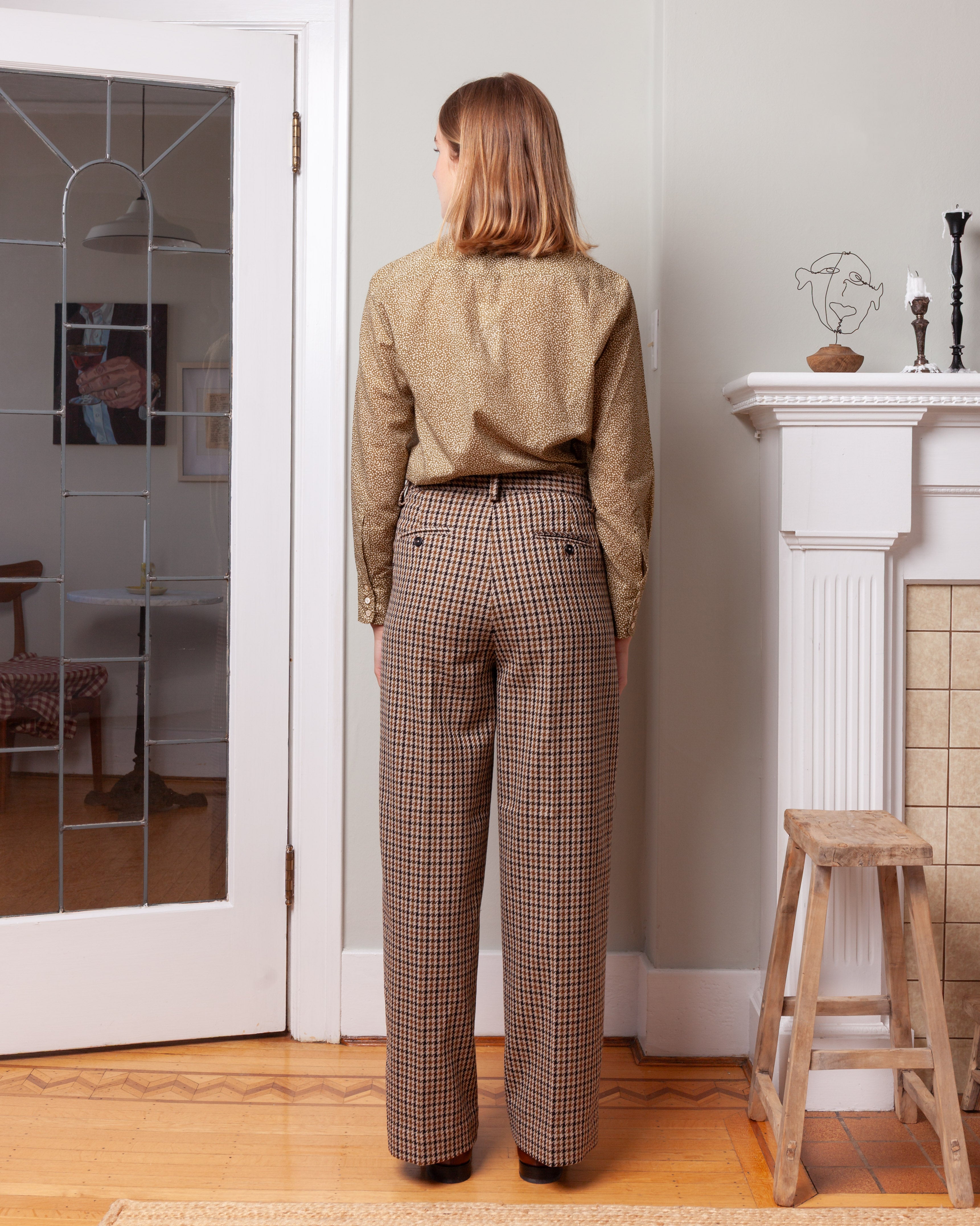 Massimo Alba-Woven Lamia Pants - Brown-Pants-Boboli-Vancouver-Canada