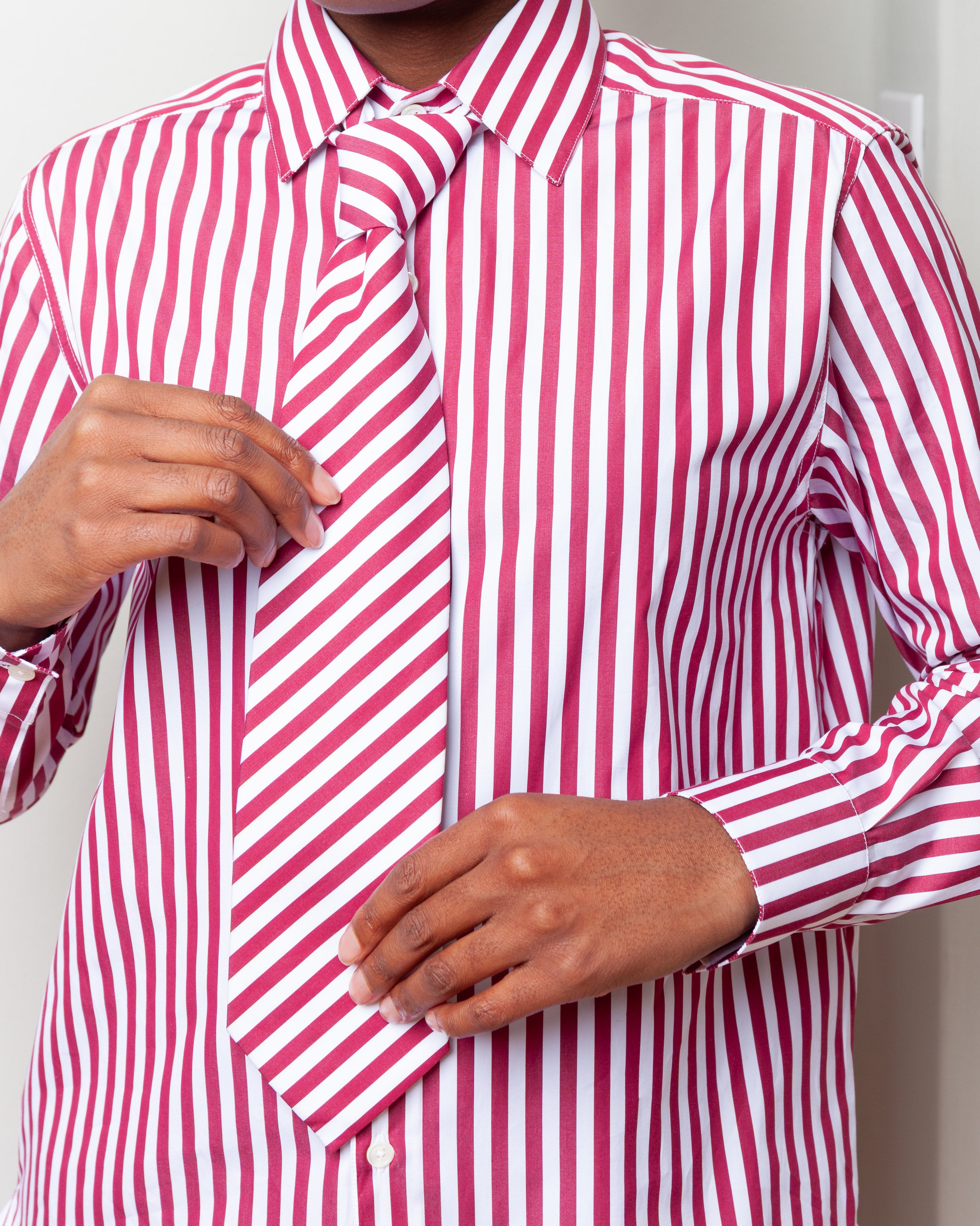 Tie - Bordeaux Stripe