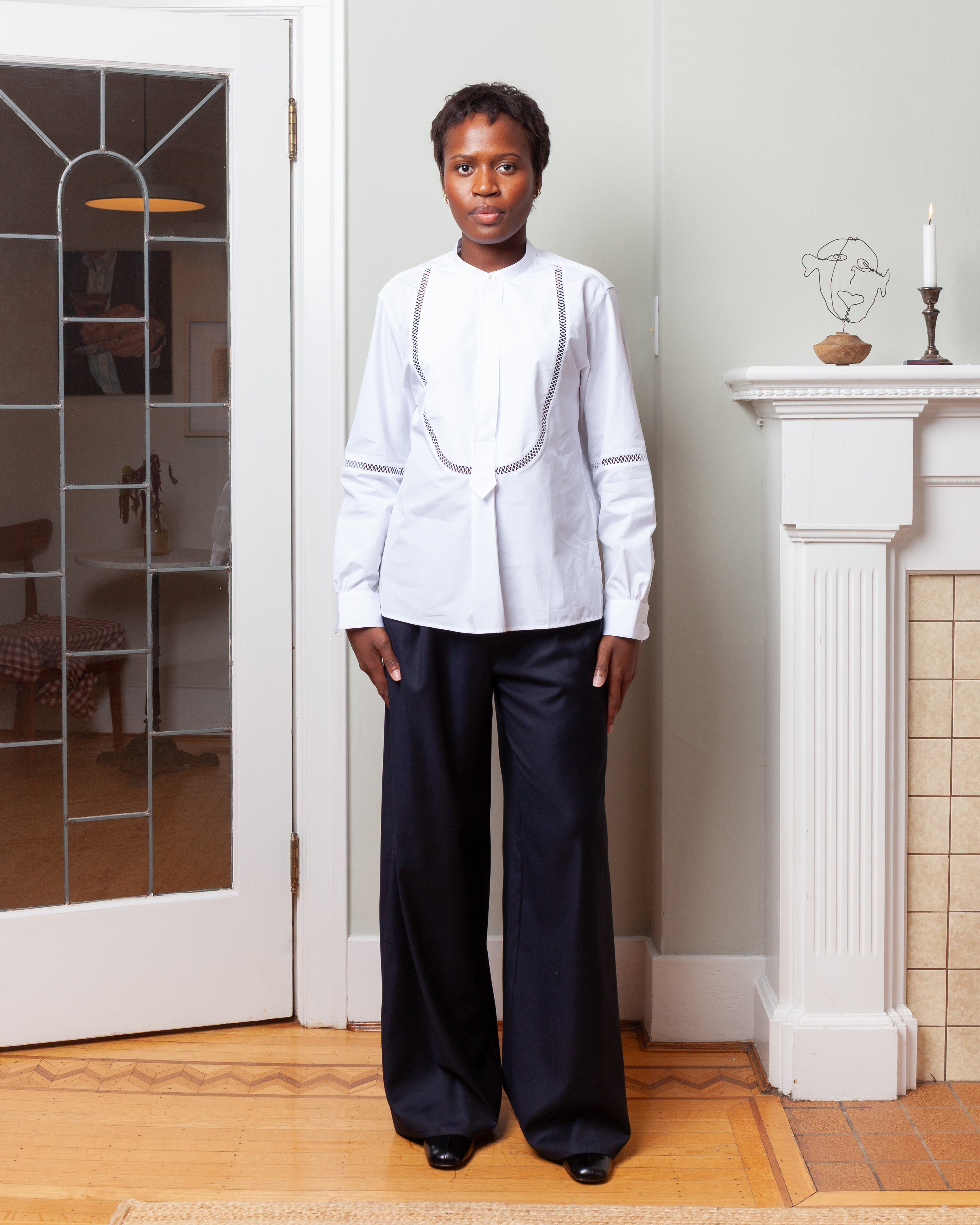 Painter's Shirt - White Poplin