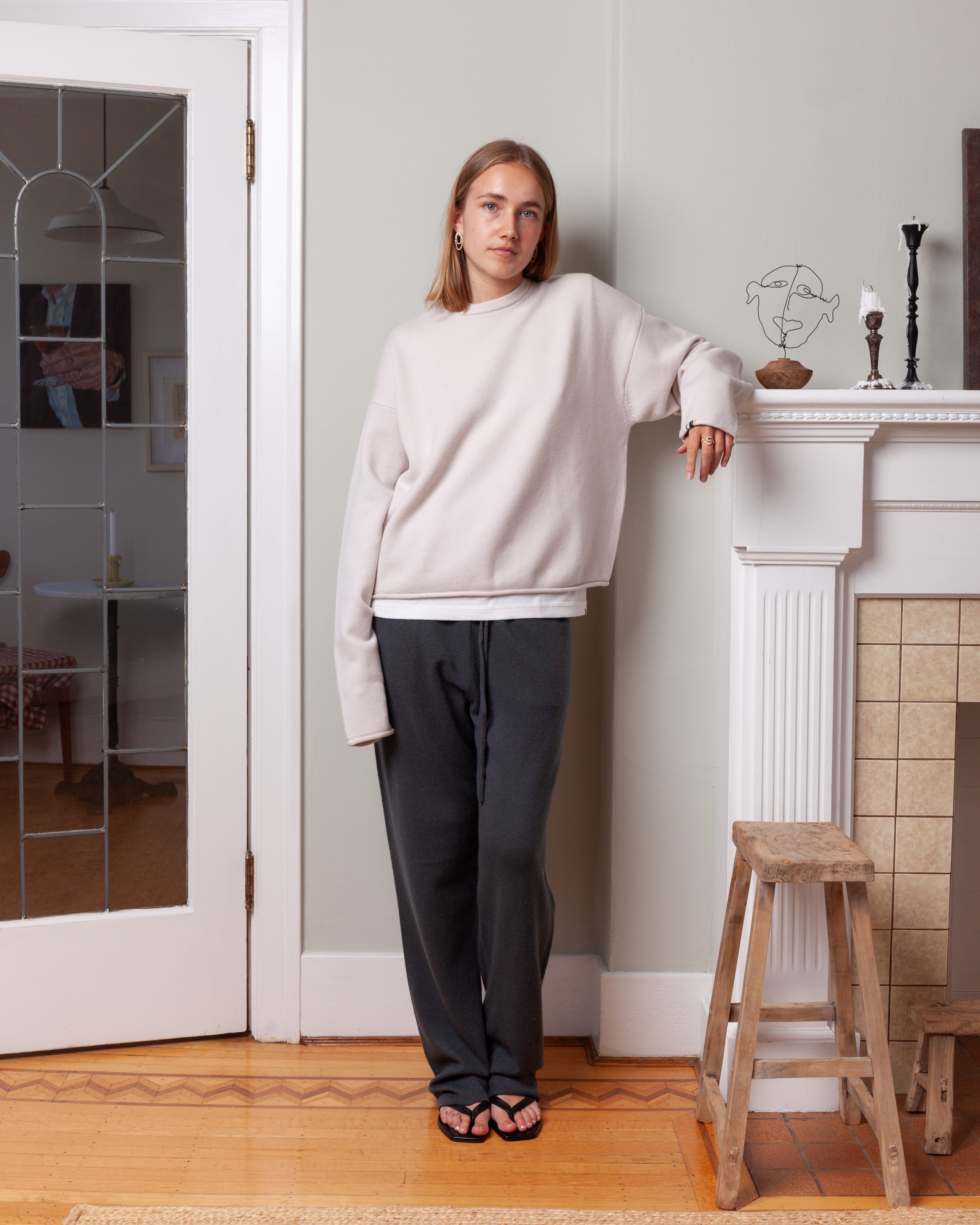 Extreme Cashmere-n°426 Comfy - Chalk-Sweaters-Boboli-Vancouver-Canada