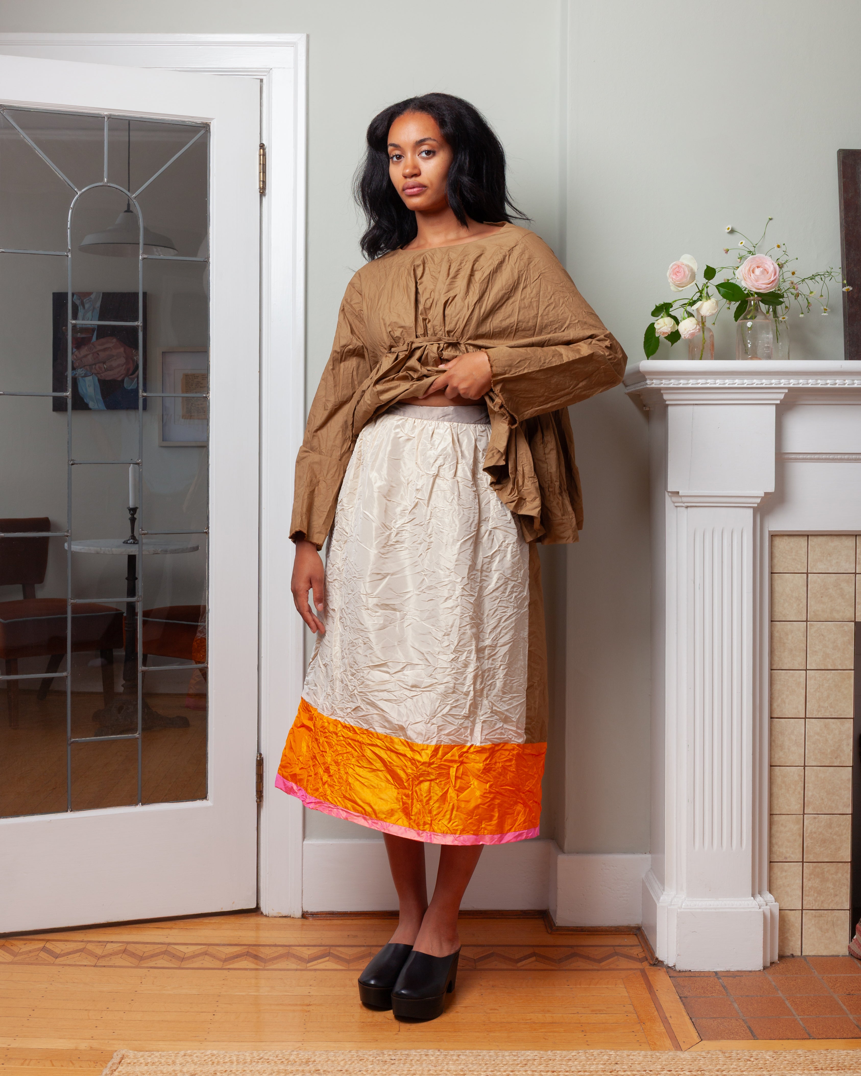 Daniela Gregis-Gonna Skirt Nastro Double Ptc 26 Lavata - Colour Mix-Skirts-Boboli-Vancouver-Canada