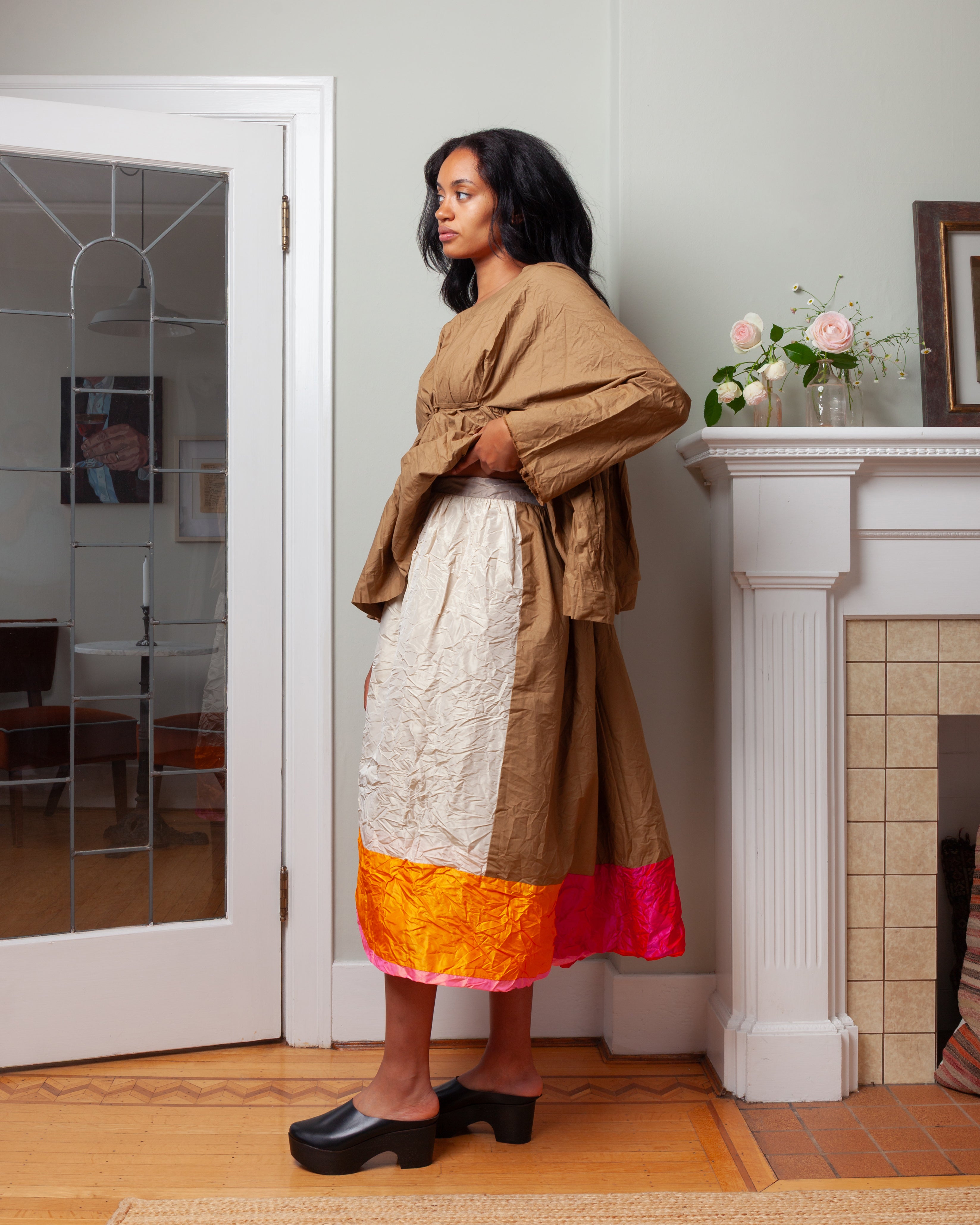 Daniela Gregis-Gonna Skirt Nastro Double Ptc 26 Lavata - Colour Mix-Skirts-Boboli-Vancouver-Canada