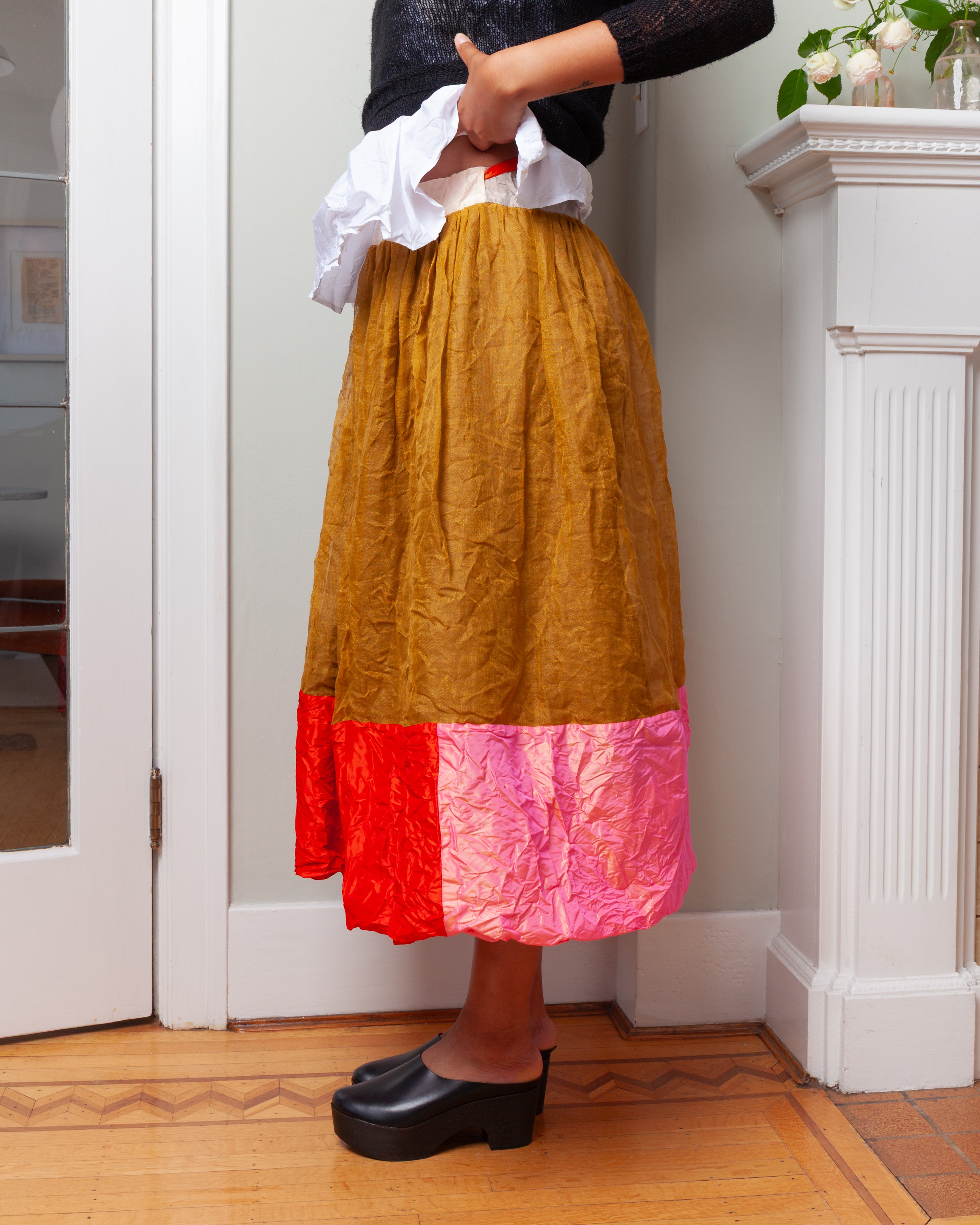Daniela Gregis-Gonna Skirt Nastro Double Ptc 26 Lavata - Colour Mix-Skirts-Boboli-Vancouver-Canada
