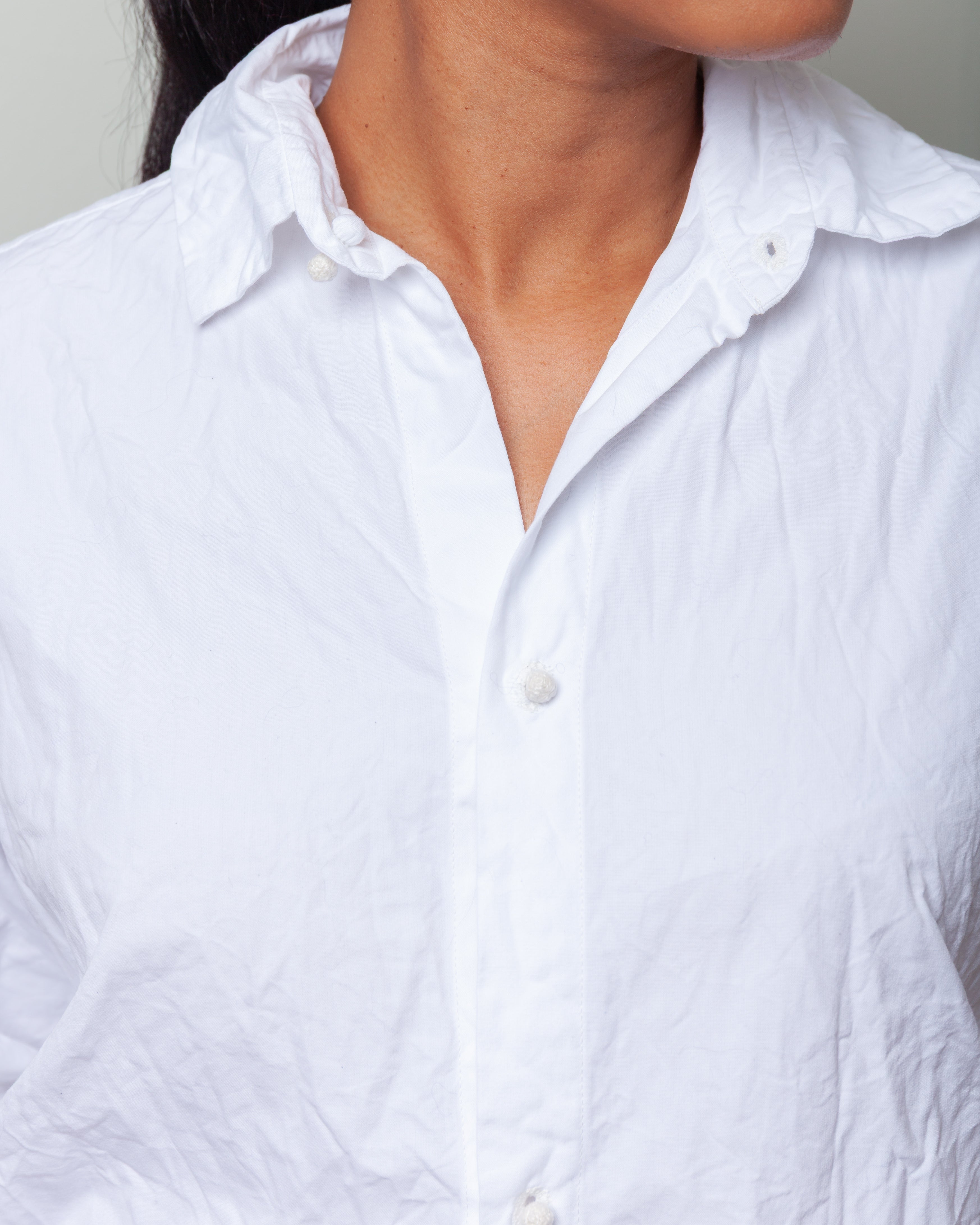 Daniela Gregis-Wide Short Shirt - White-Shirts-Boboli-Vancouver-Canada