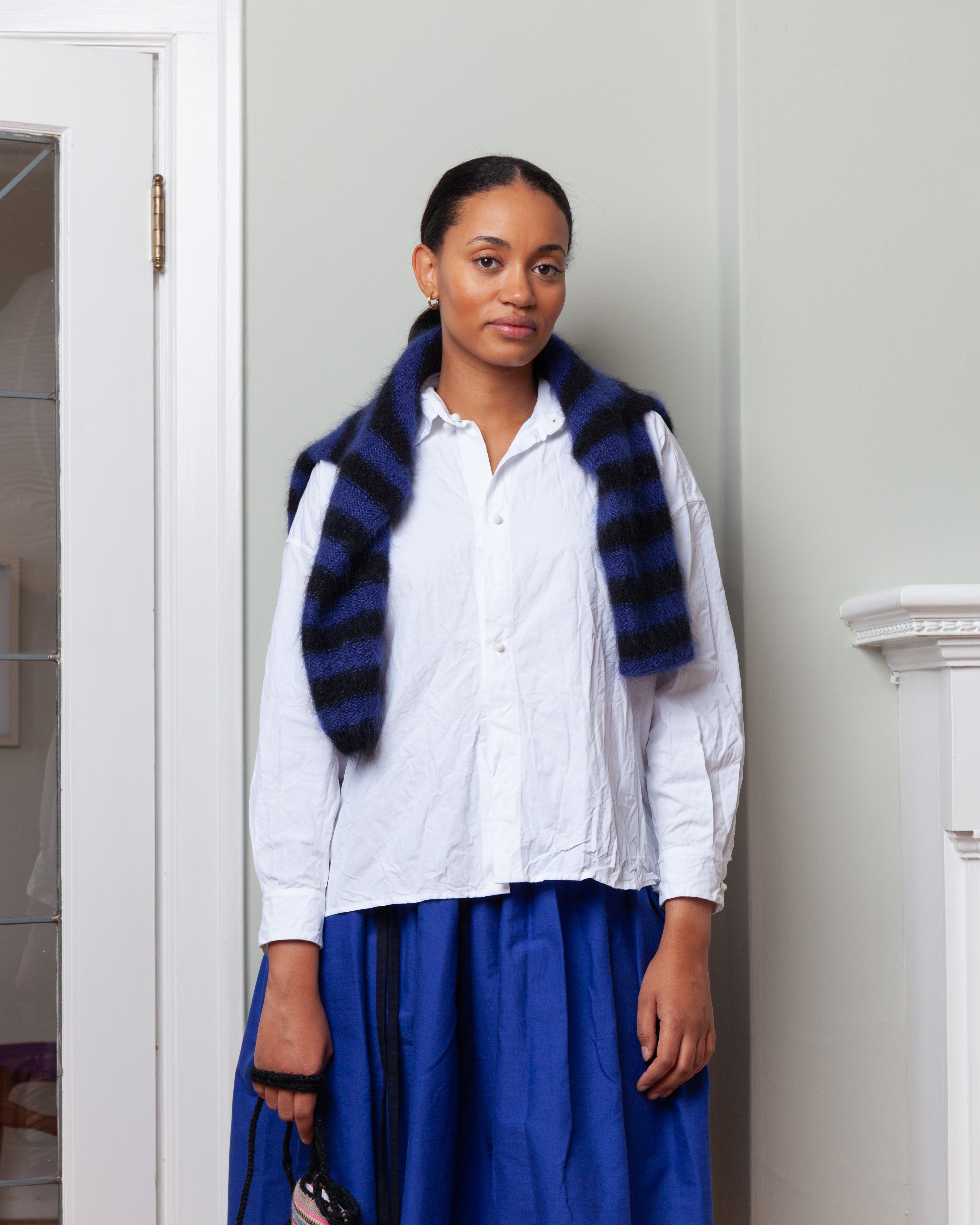 Daniela Gregis-Wide Short Shirt - White-Shirts-Boboli-Vancouver-Canada