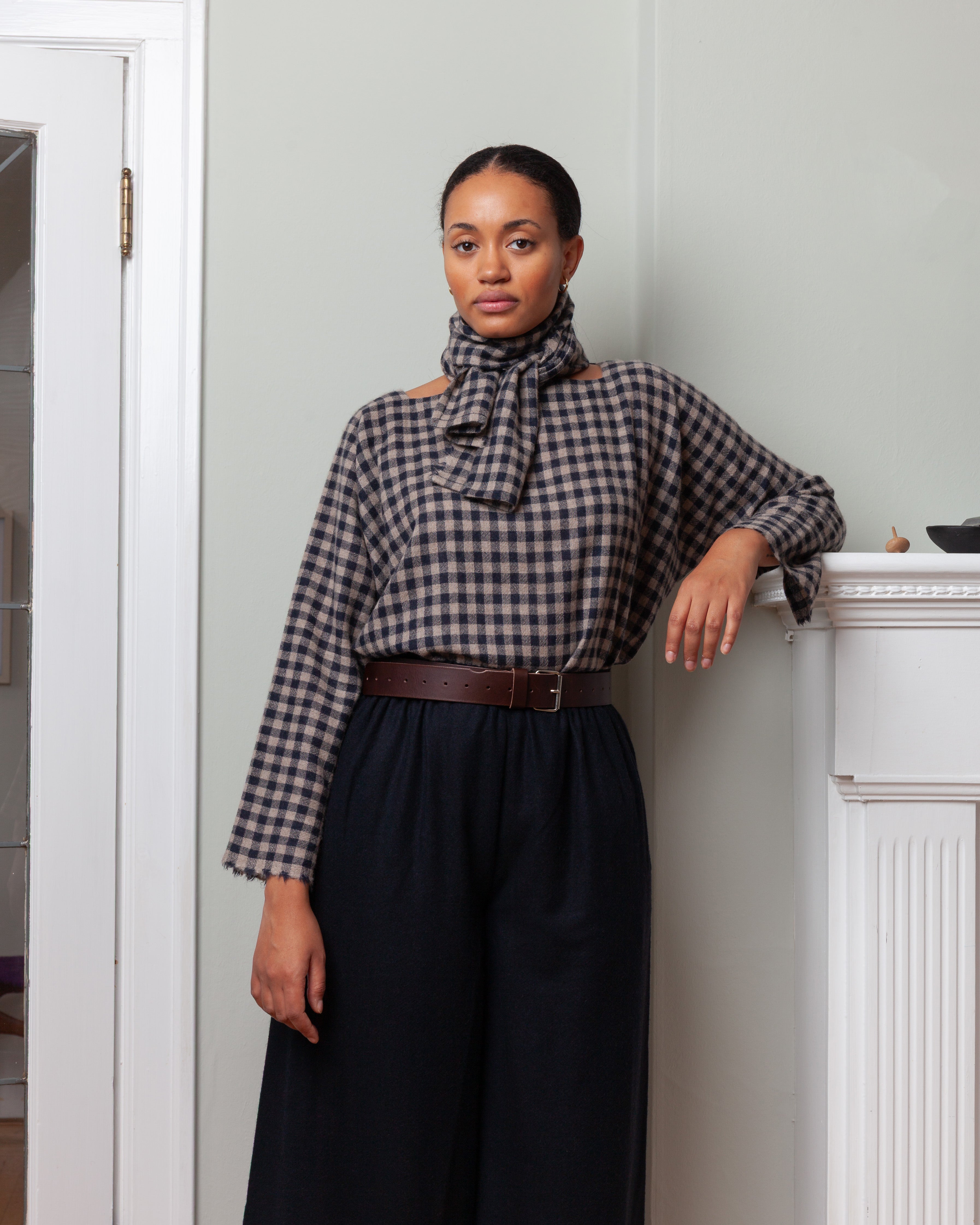 Daniela Gregis-Leather Belt - Dark Brown-Belts-Boboli-Vancouver-Canada