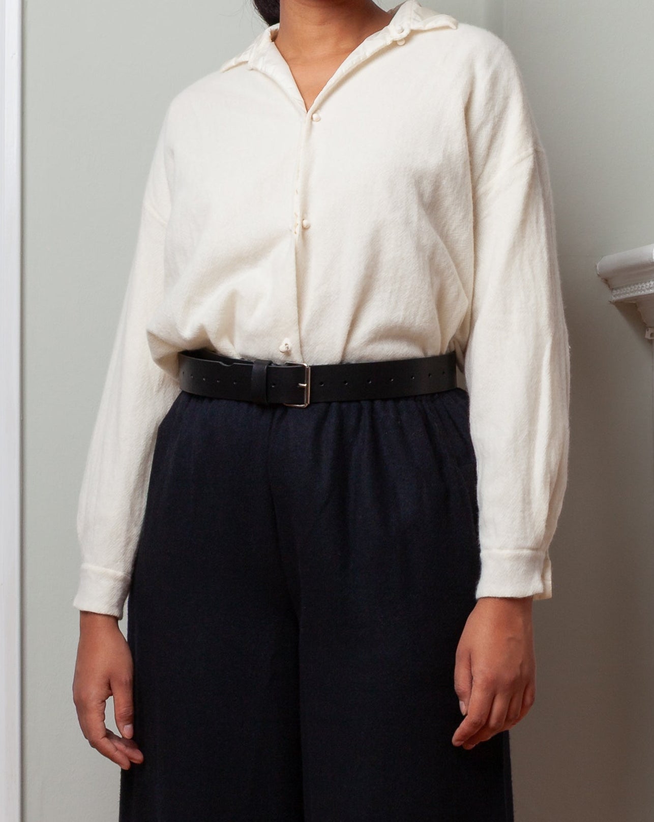 Daniela Gregis-Leather Belt - Black-Belts-Boboli-Vancouver-Canada