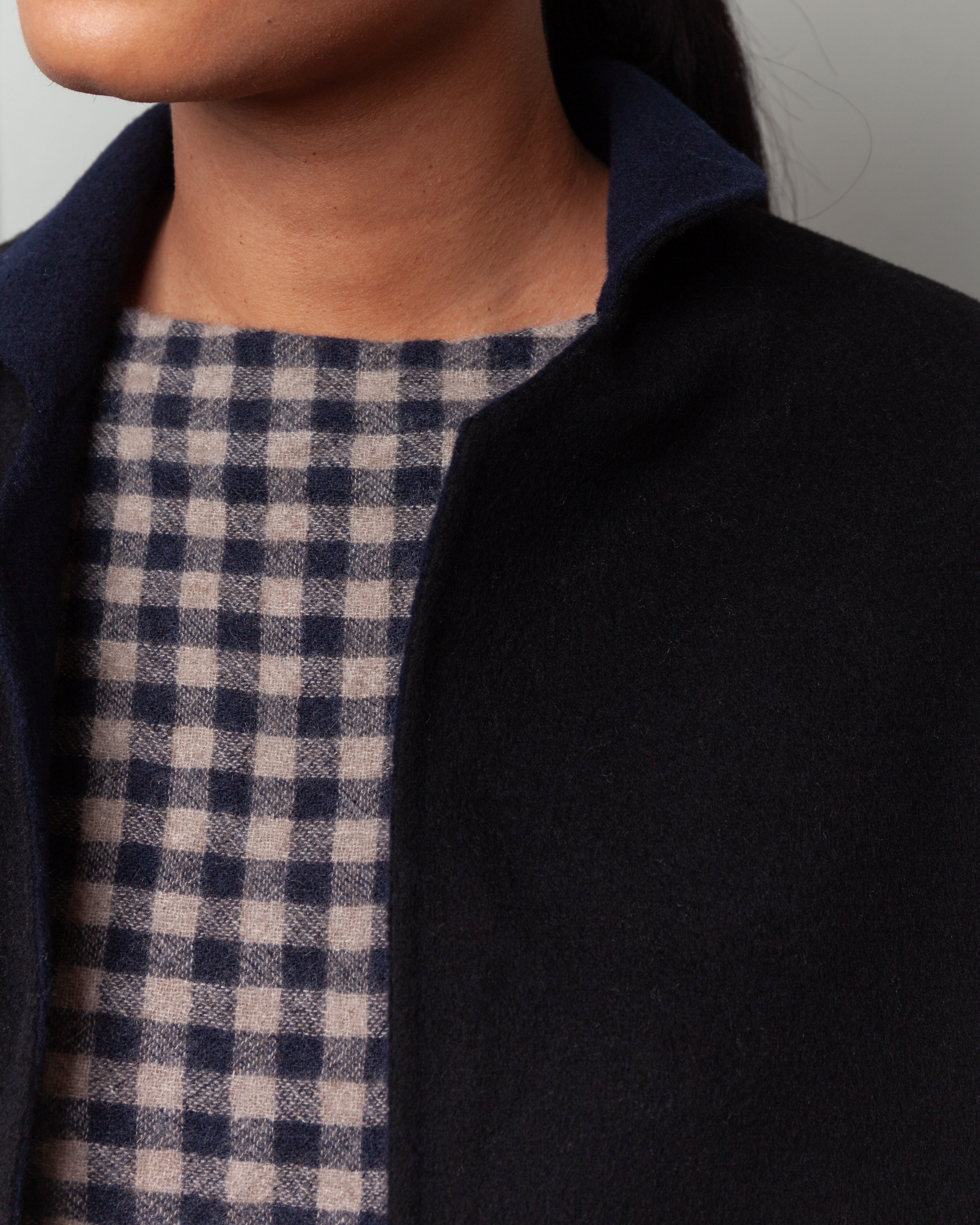 Daniela Gregis-Gladiolus Double Jeroni Jacket - Blue Black-Jackets-Boboli-Vancouver-Canada