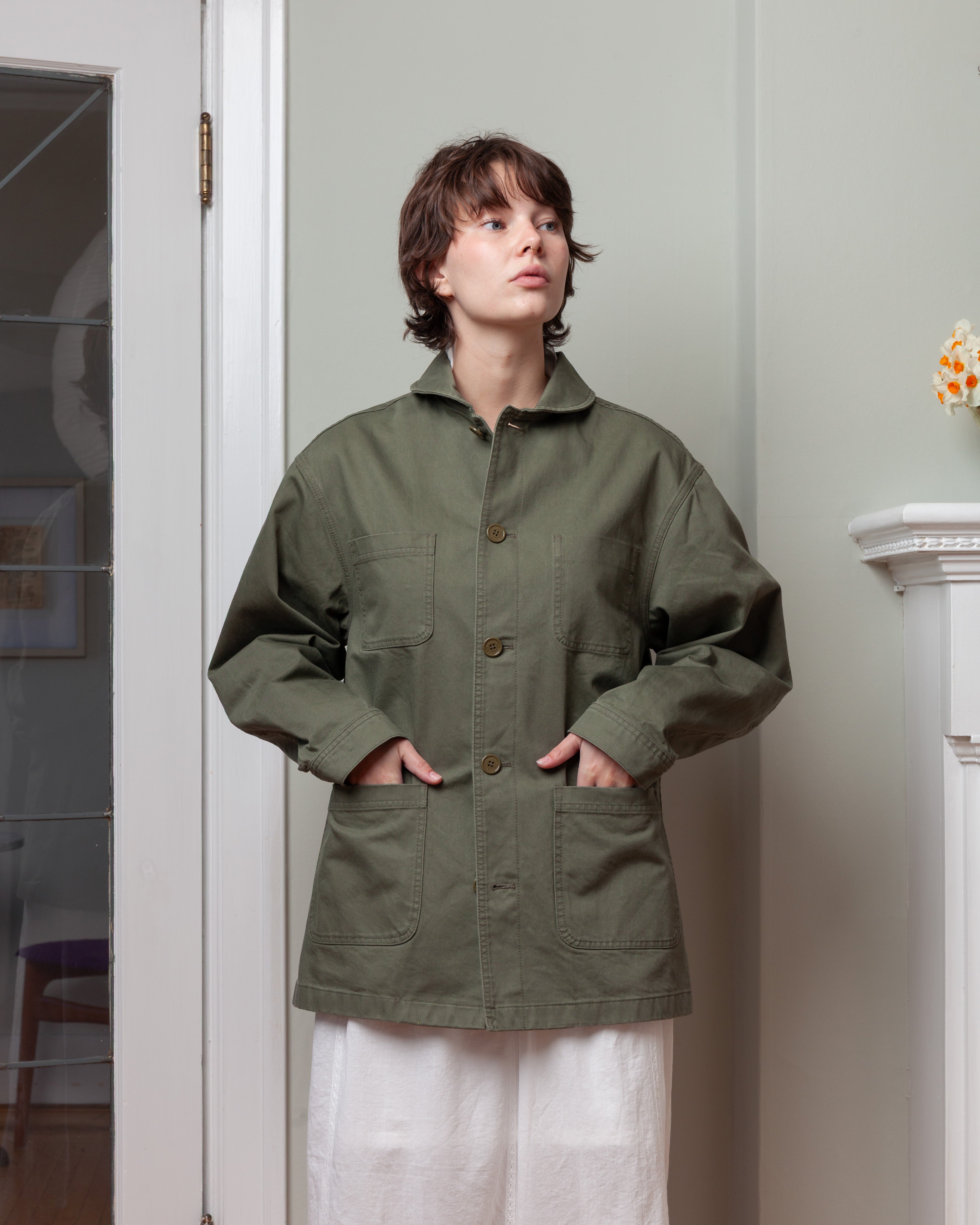 Vis A Vis-Chore Jacket - Khaki-Jackets-Boboli-Vancouver-Canada