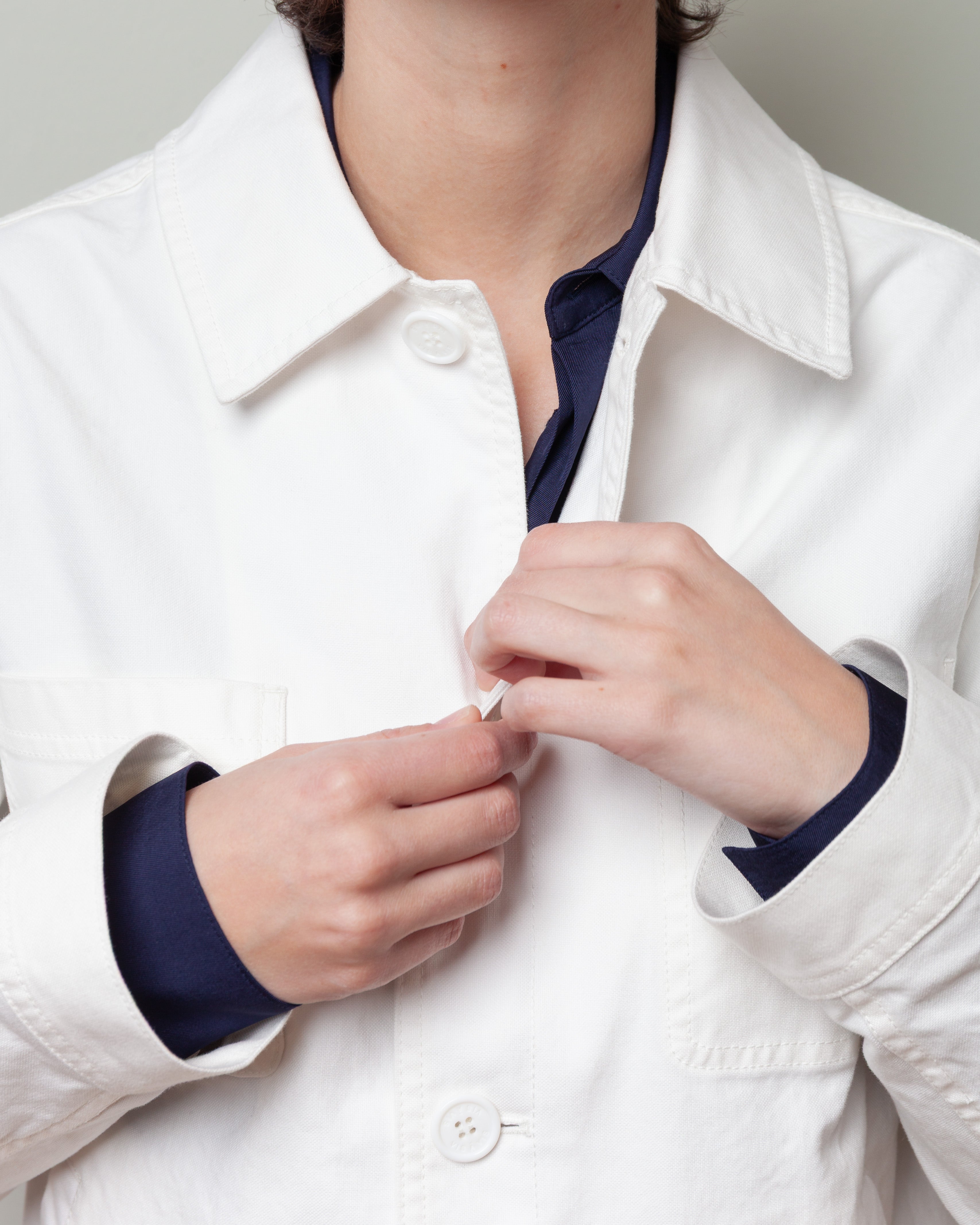 Vis A Vis-Work Jacket - White-Jackets-Boboli-Vancouver-Canada