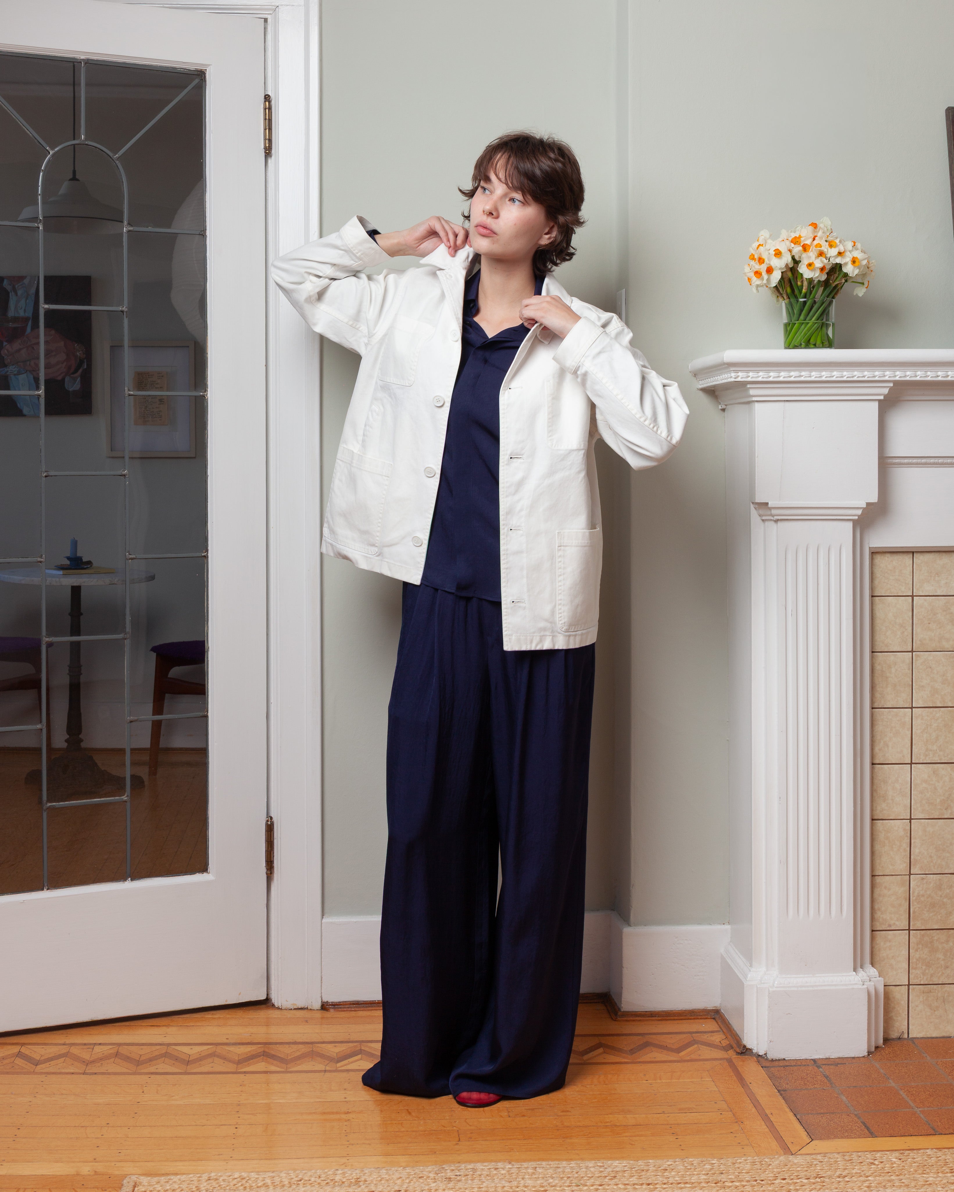 Vis A Vis-Work Jacket - White-Jackets-Boboli-Vancouver-Canada