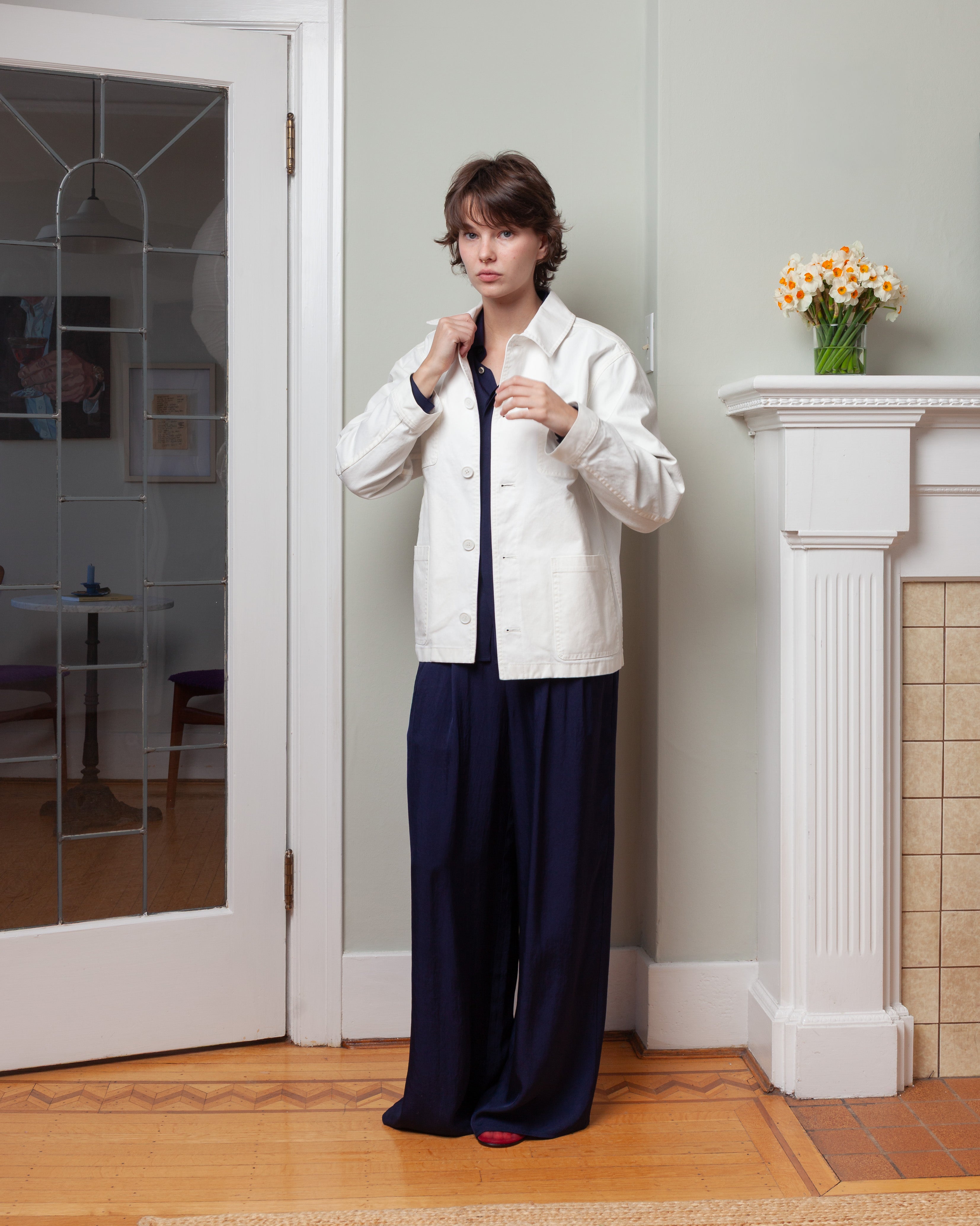 Vis A Vis-Work Jacket - White-Jackets-Boboli-Vancouver-Canada
