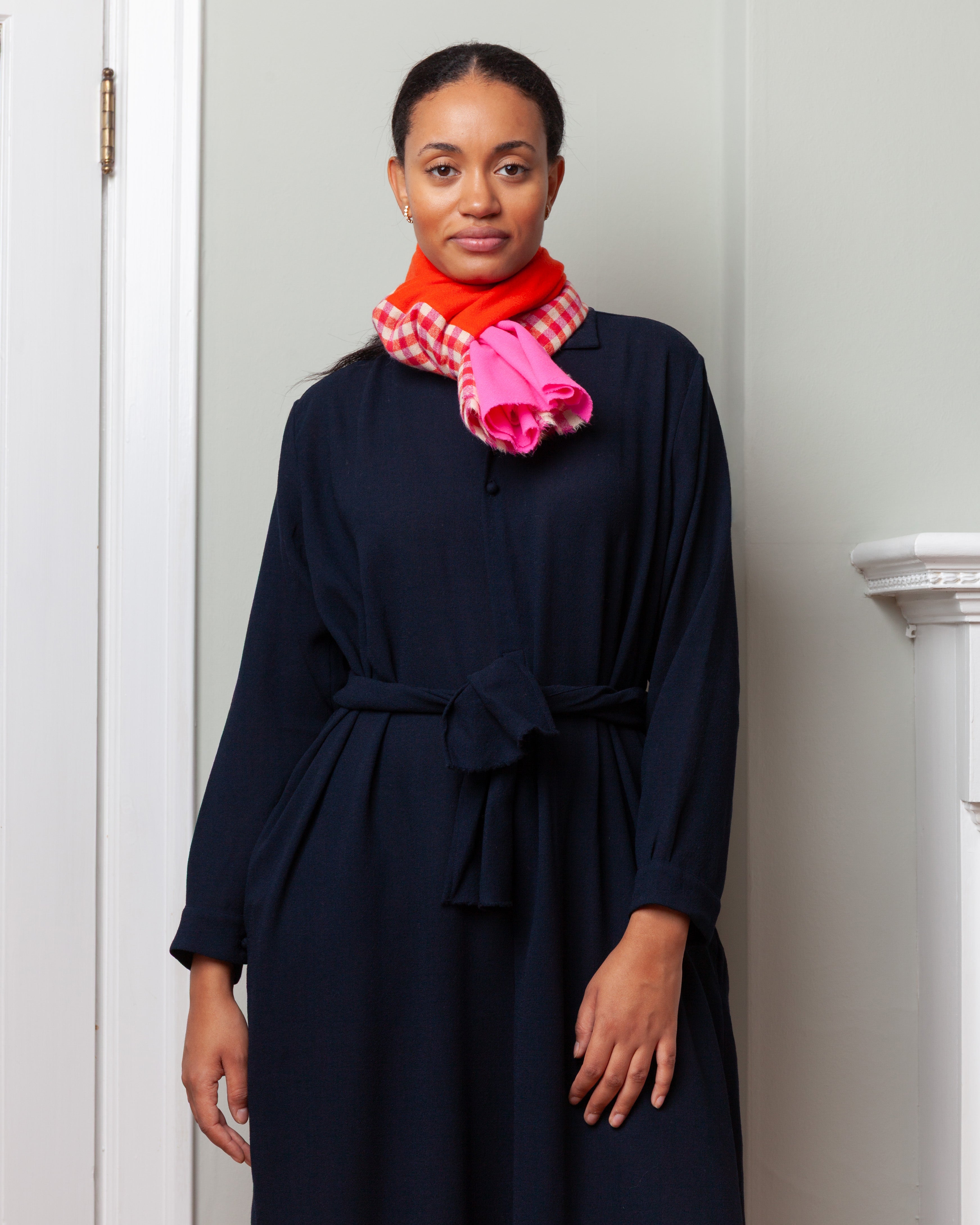 Daniela Gregis-Half Shawl - White/Pink-Tops-Boboli-Vancouver-Canada