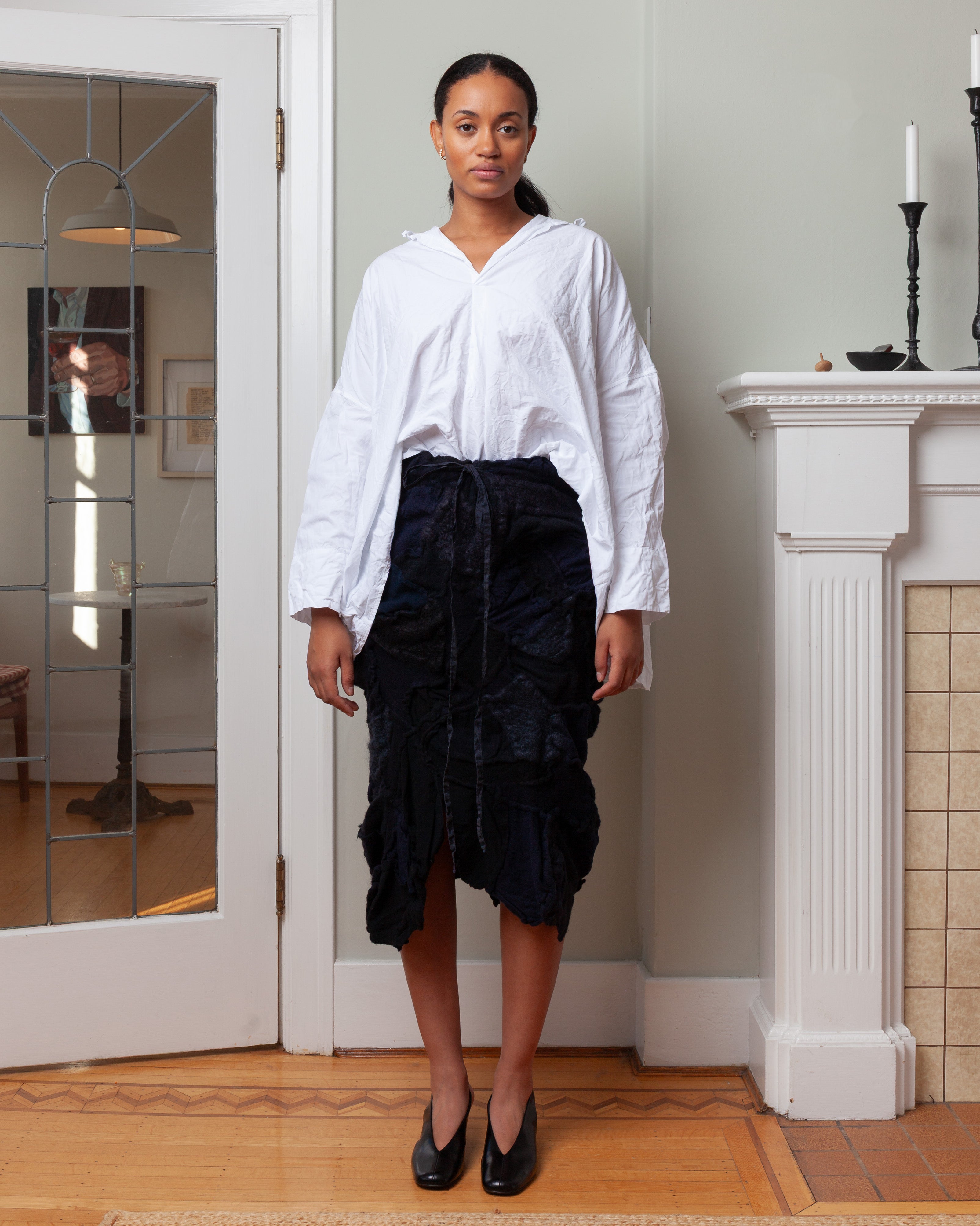 Daniela Gregis-Washed Mosaic Skirt - Blue Mix-Skirts-Boboli-Vancouver-Canada